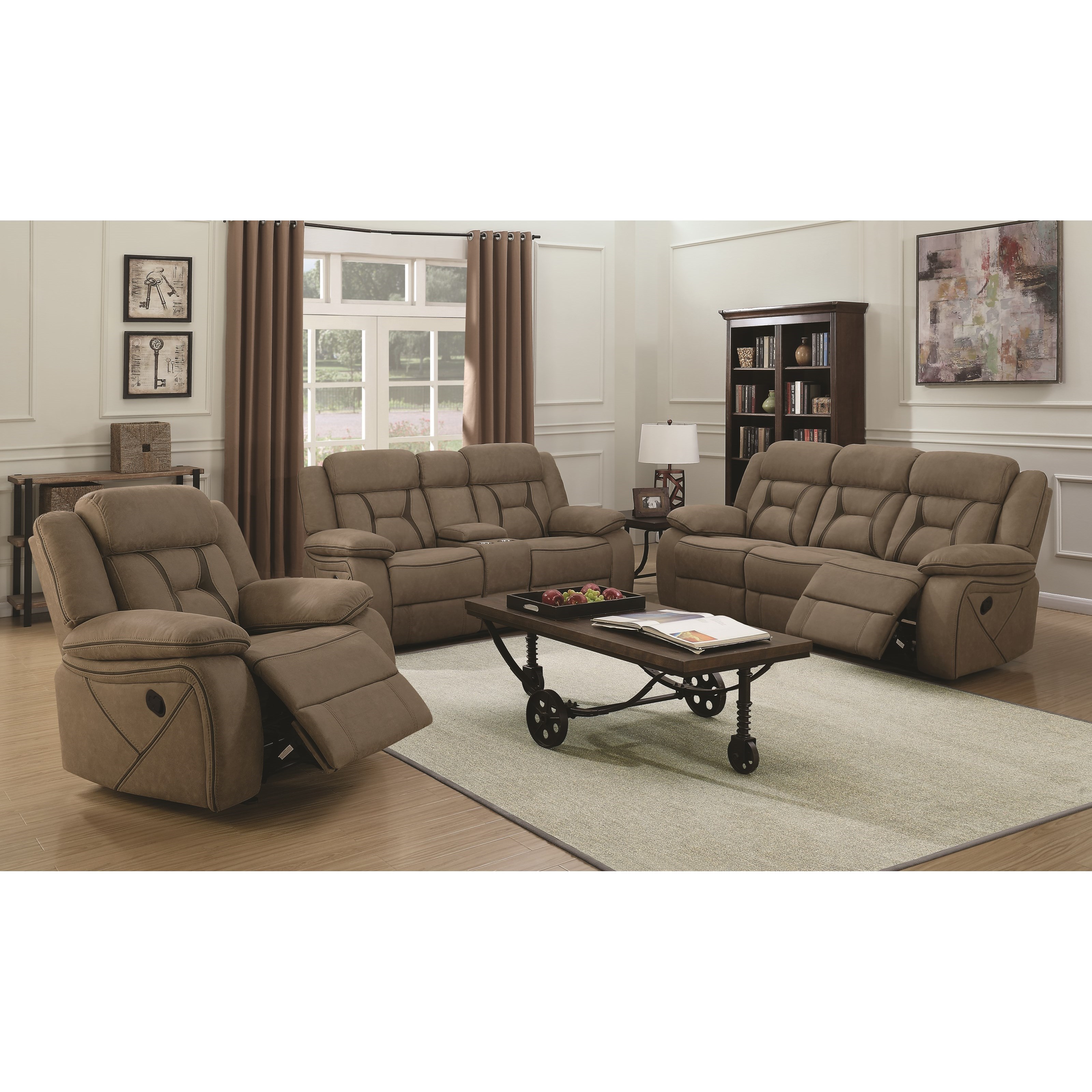 Coaster on sale reclining sofa