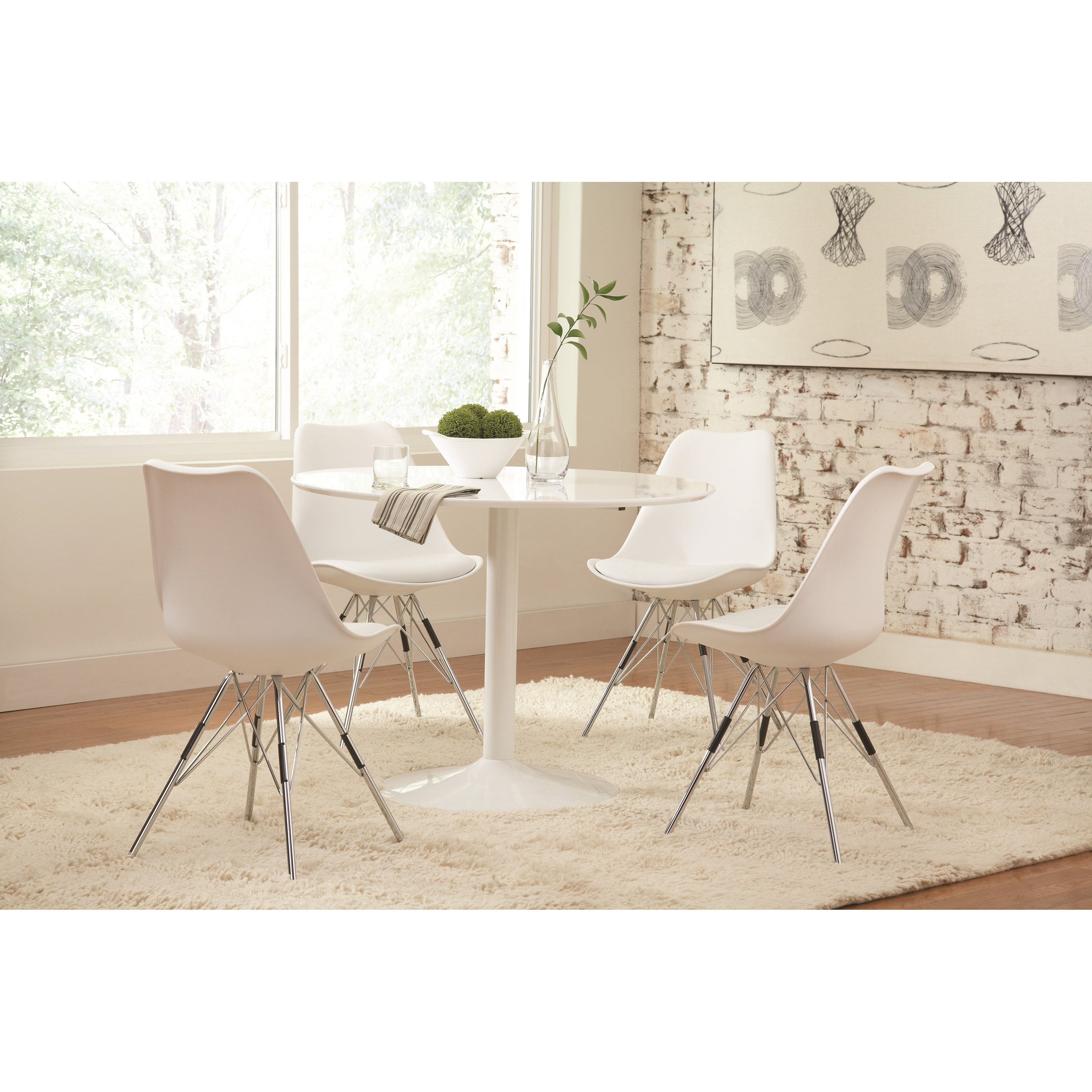 Coaster Lowry 105261 Contemporary Round Dining Table A1