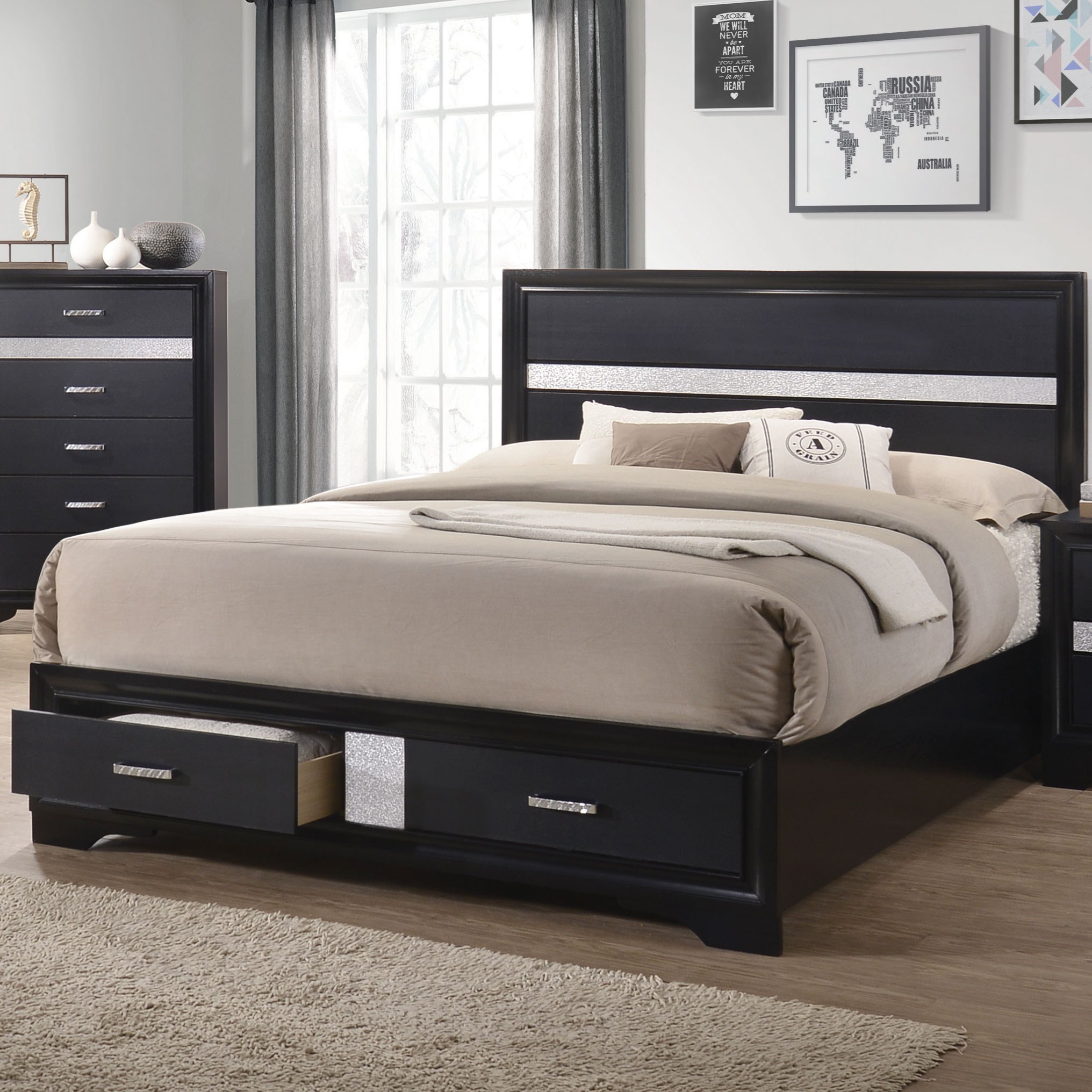 California king hot sale bed storage
