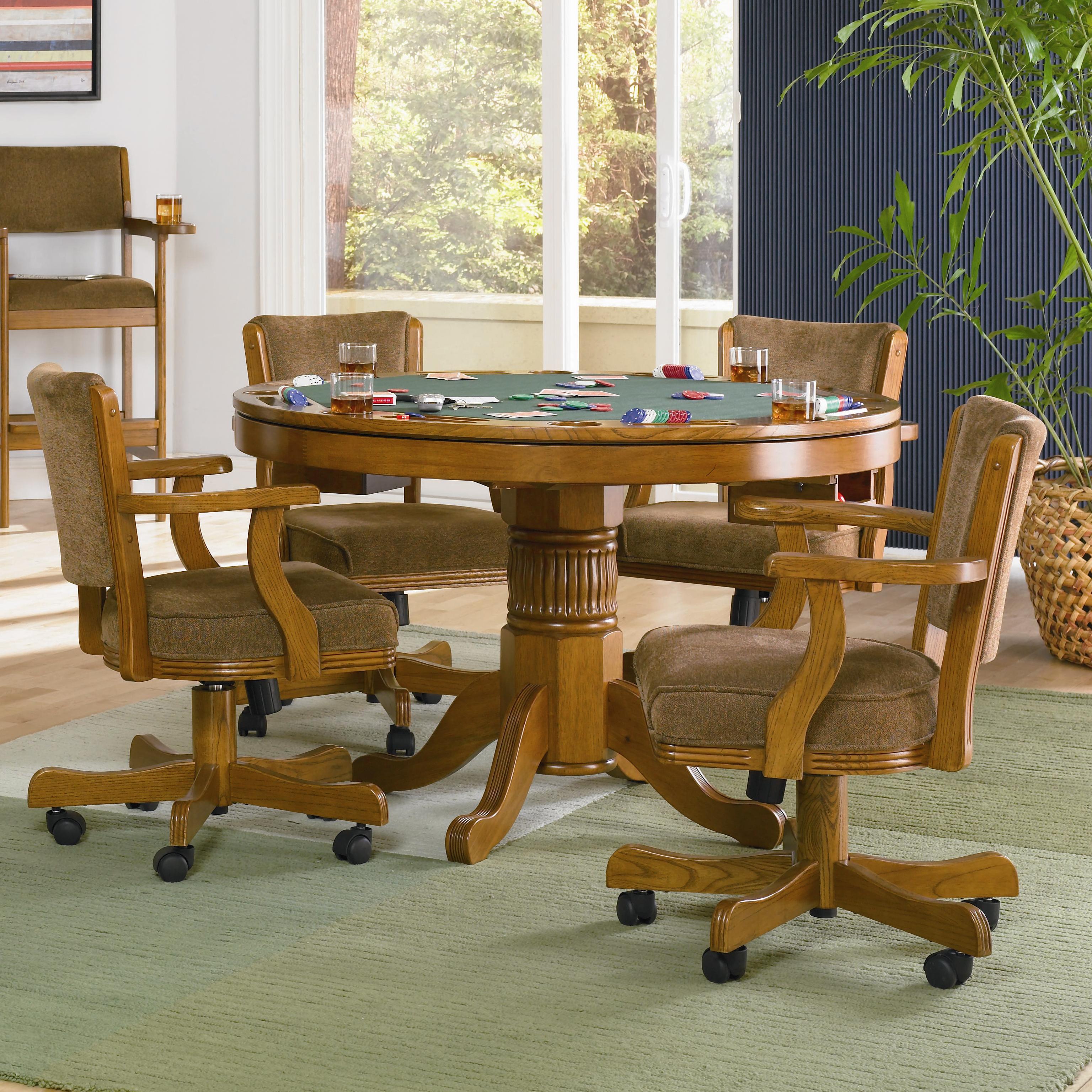 Dining room chairs with rollers sales