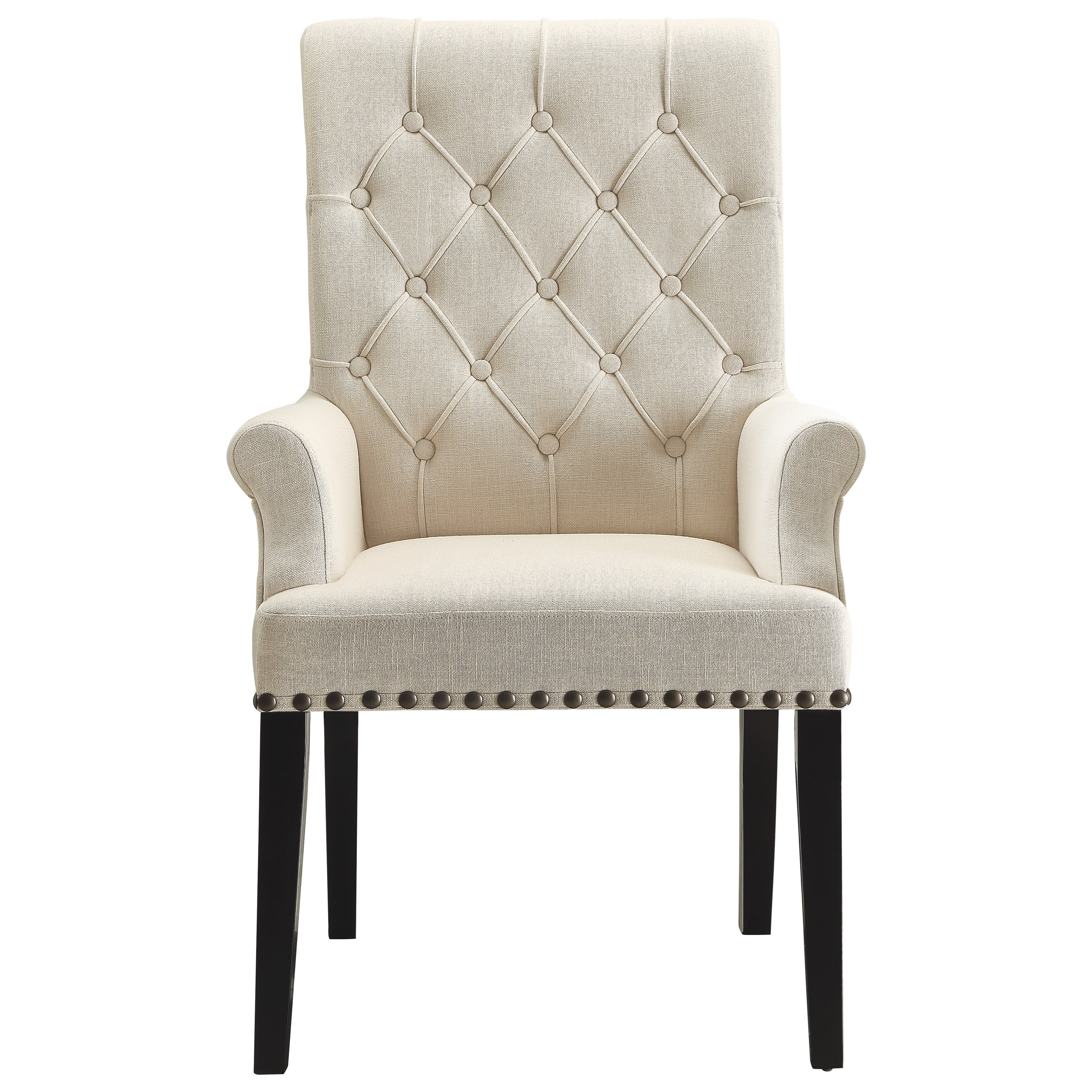 Coaster Parkins 190163 Upholstered Dining Arm Chair Arwood s Furniture Dining Arm Chairs