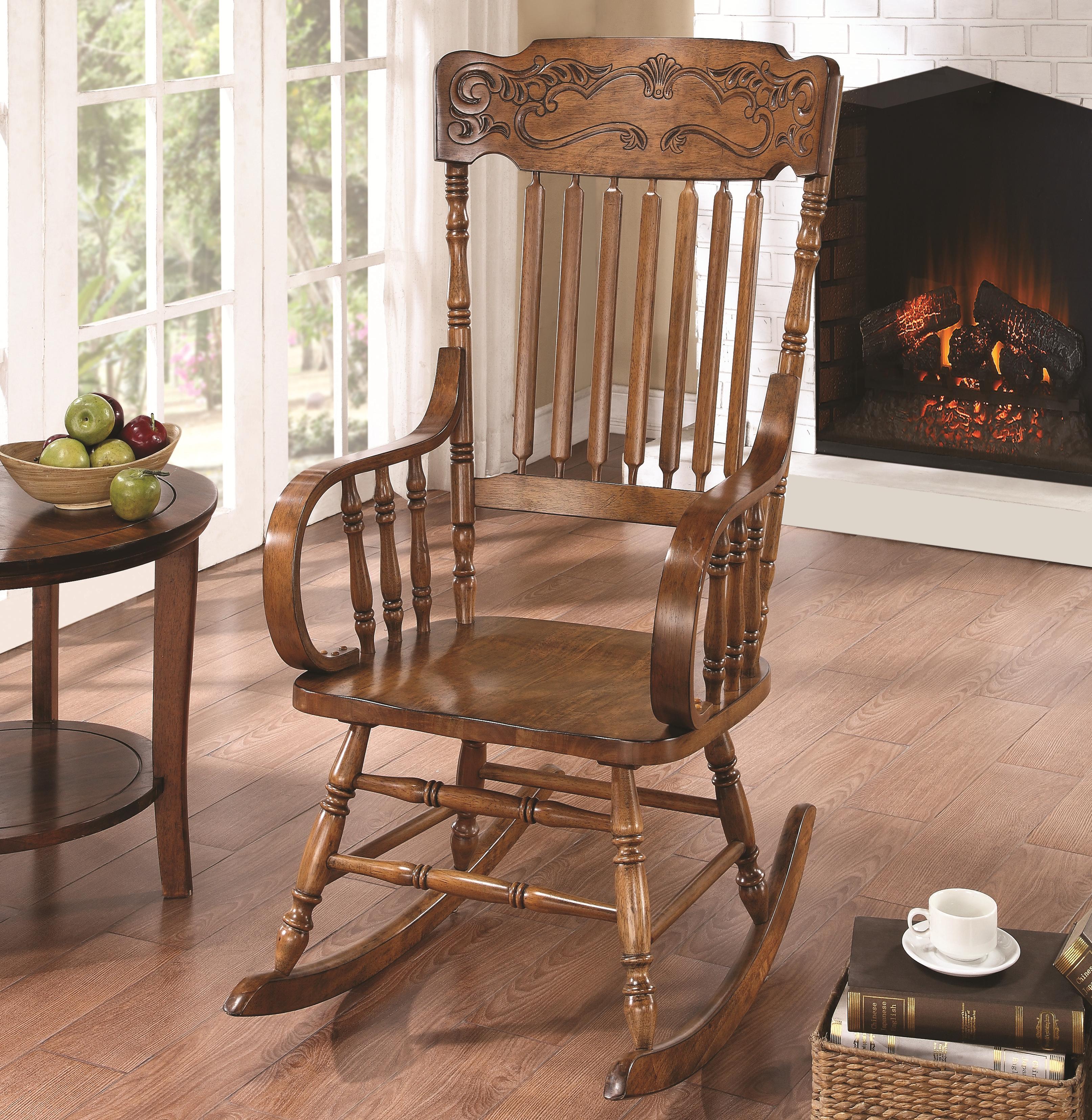 Oak rocking hot sale chair for sale