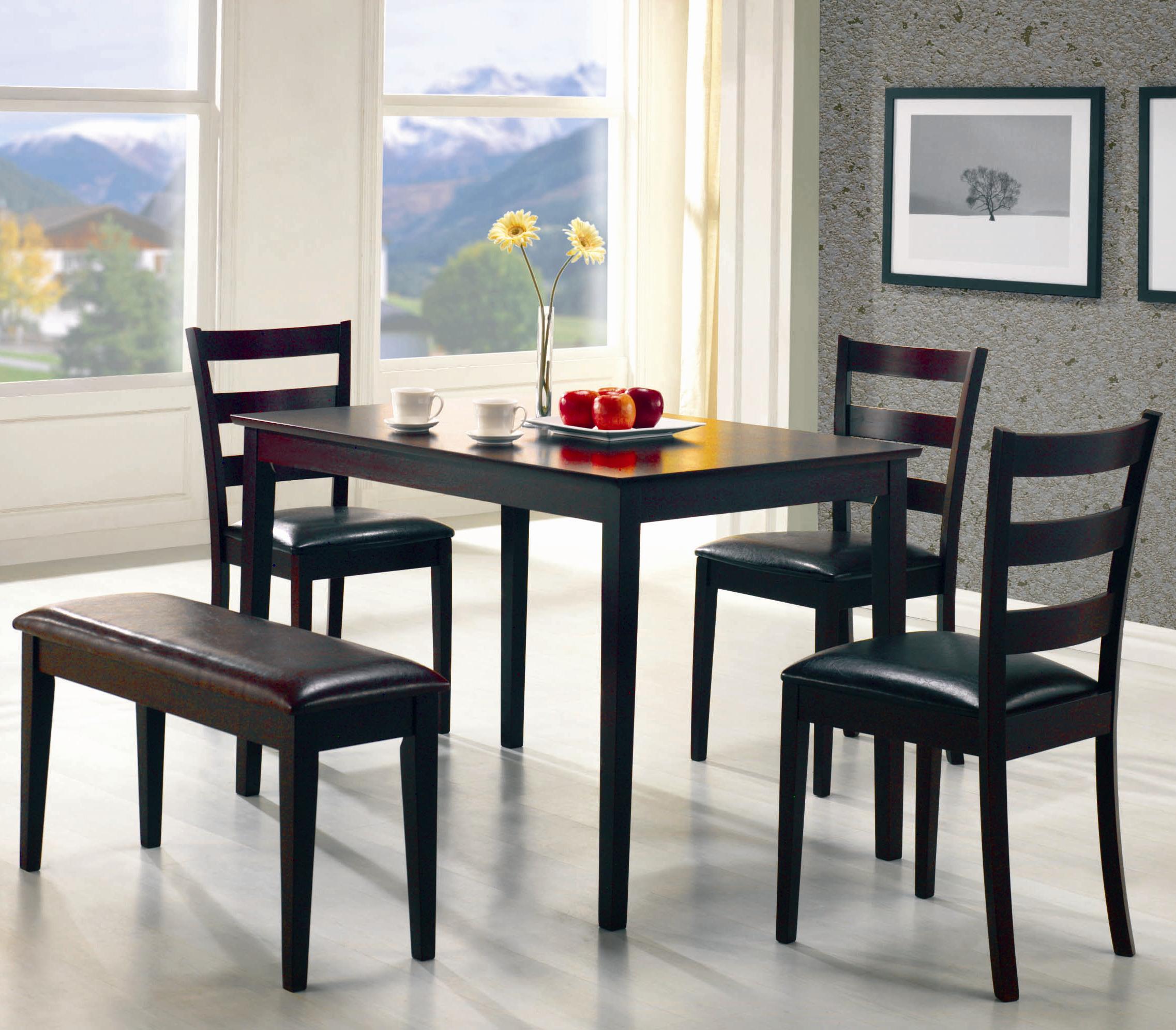 Coaster Taraval 150232 5 Piece Dining Set with Bench Arwood s