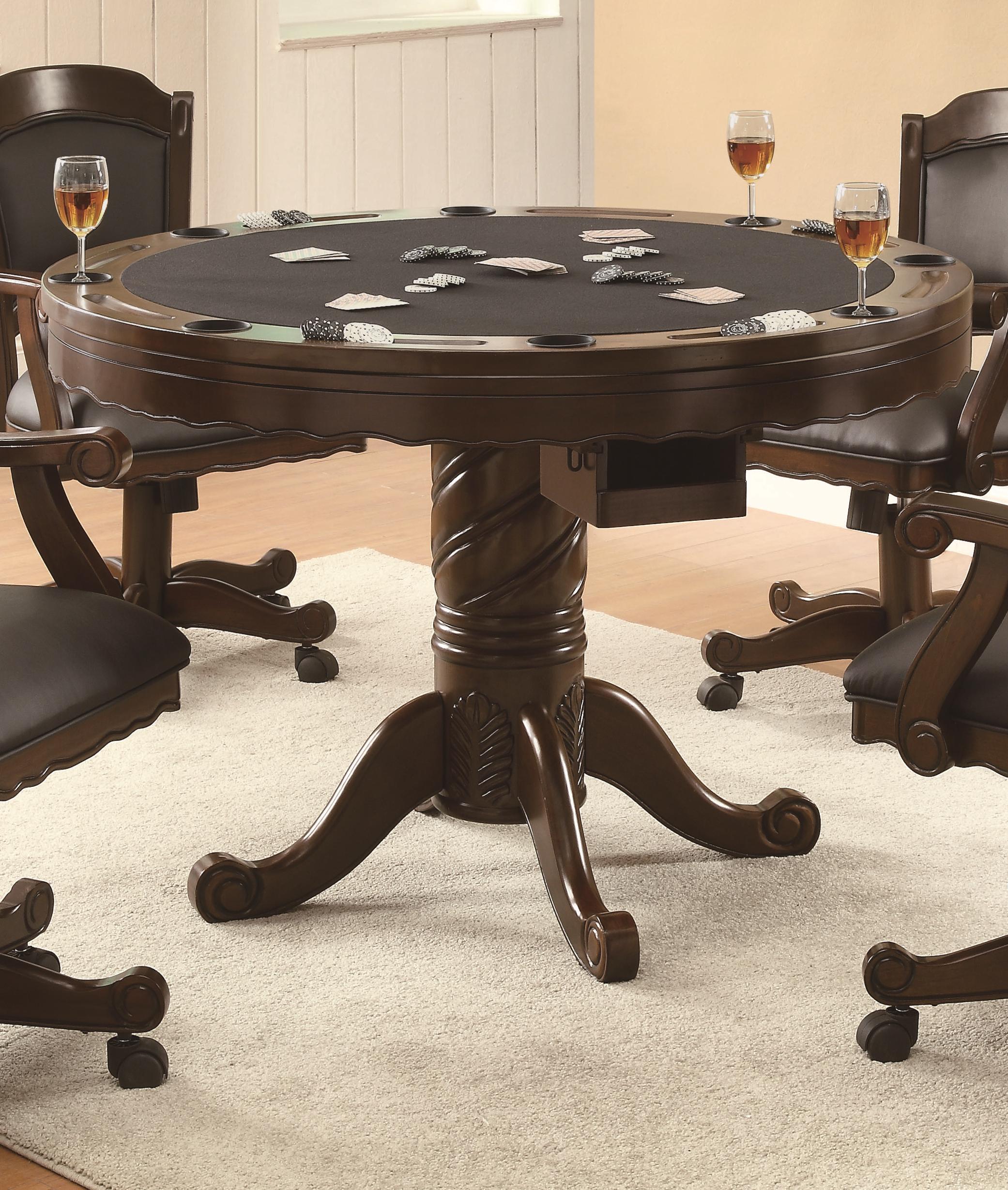 Round game tables and chairs outlet