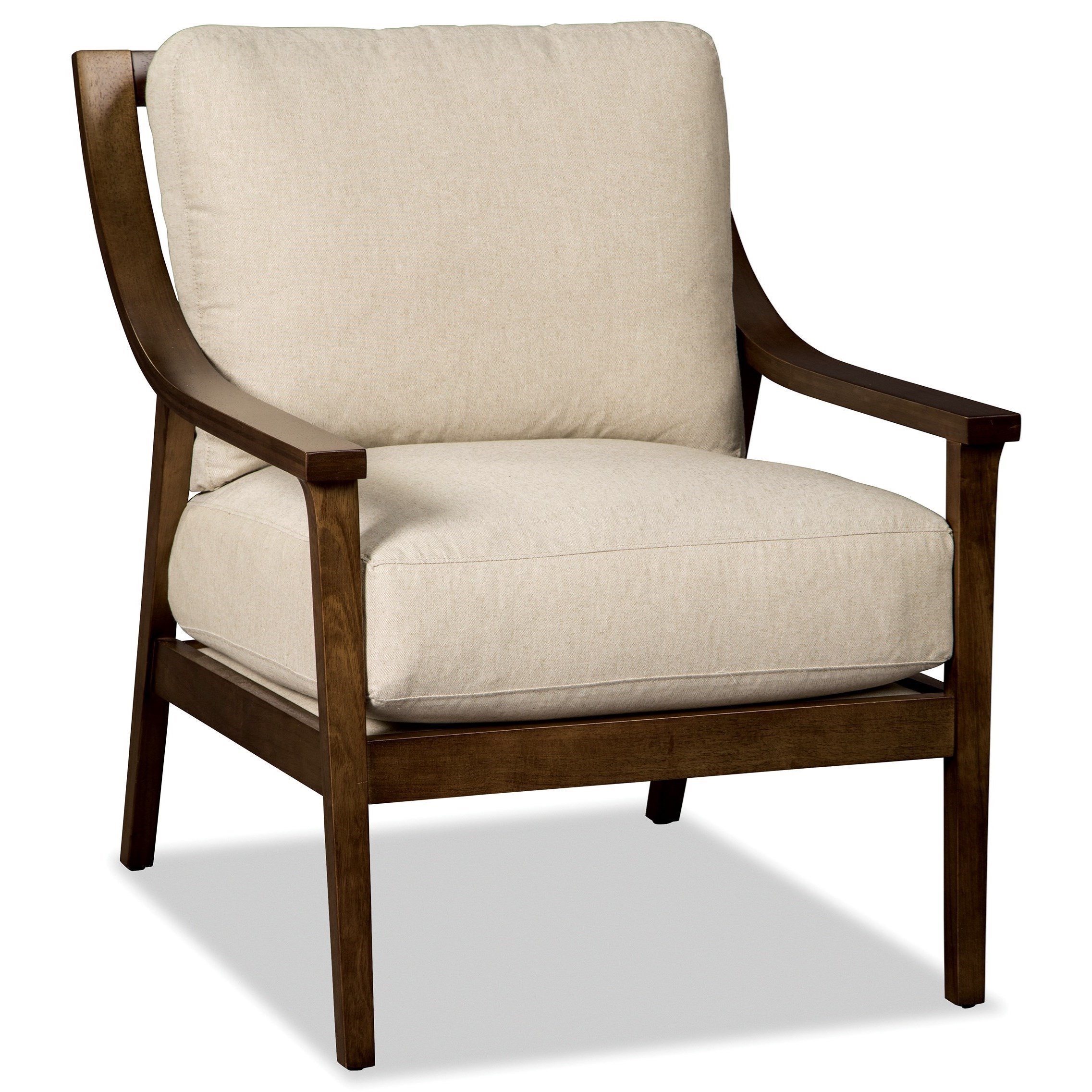 Exposed wood frame accent chair new arrivals