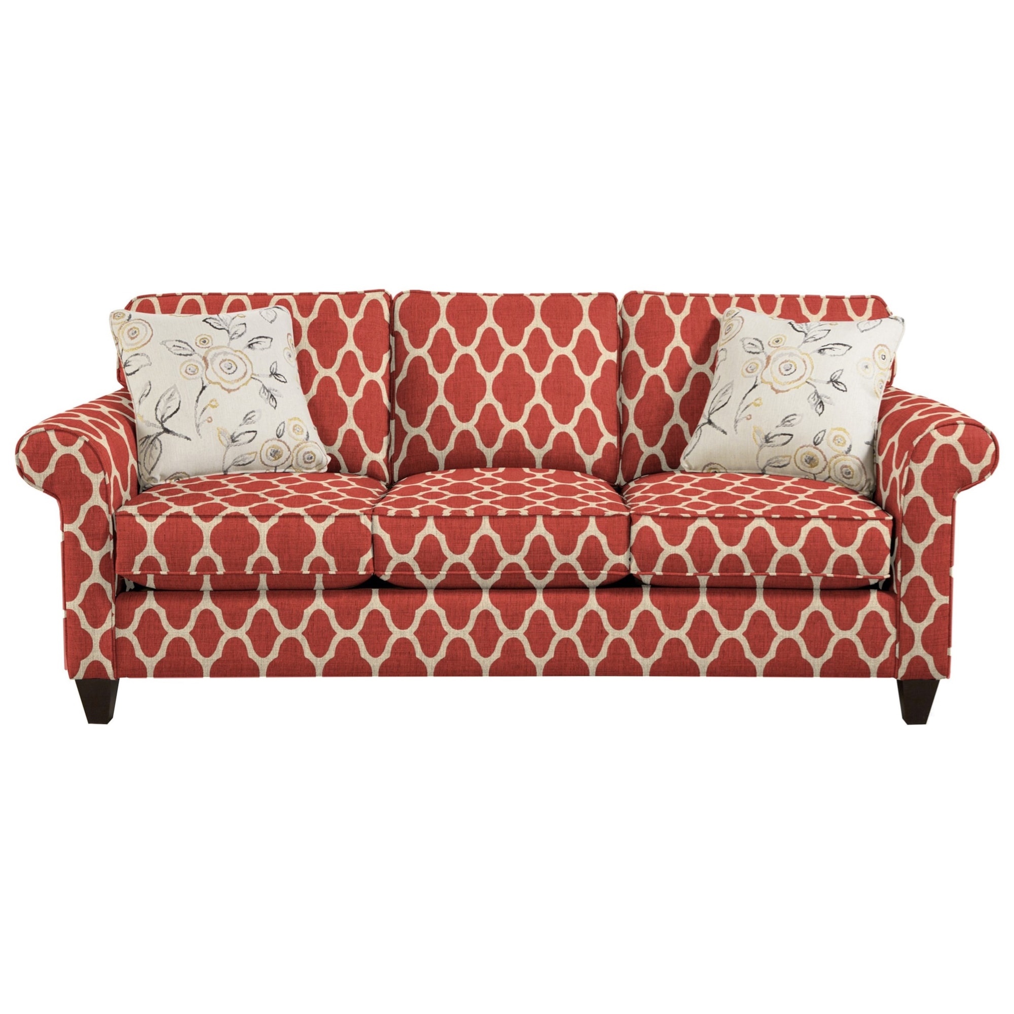 Craftmaster 7421 742150 Transitional Sofa with SockRolled Arms Thornton Furniture Sofas