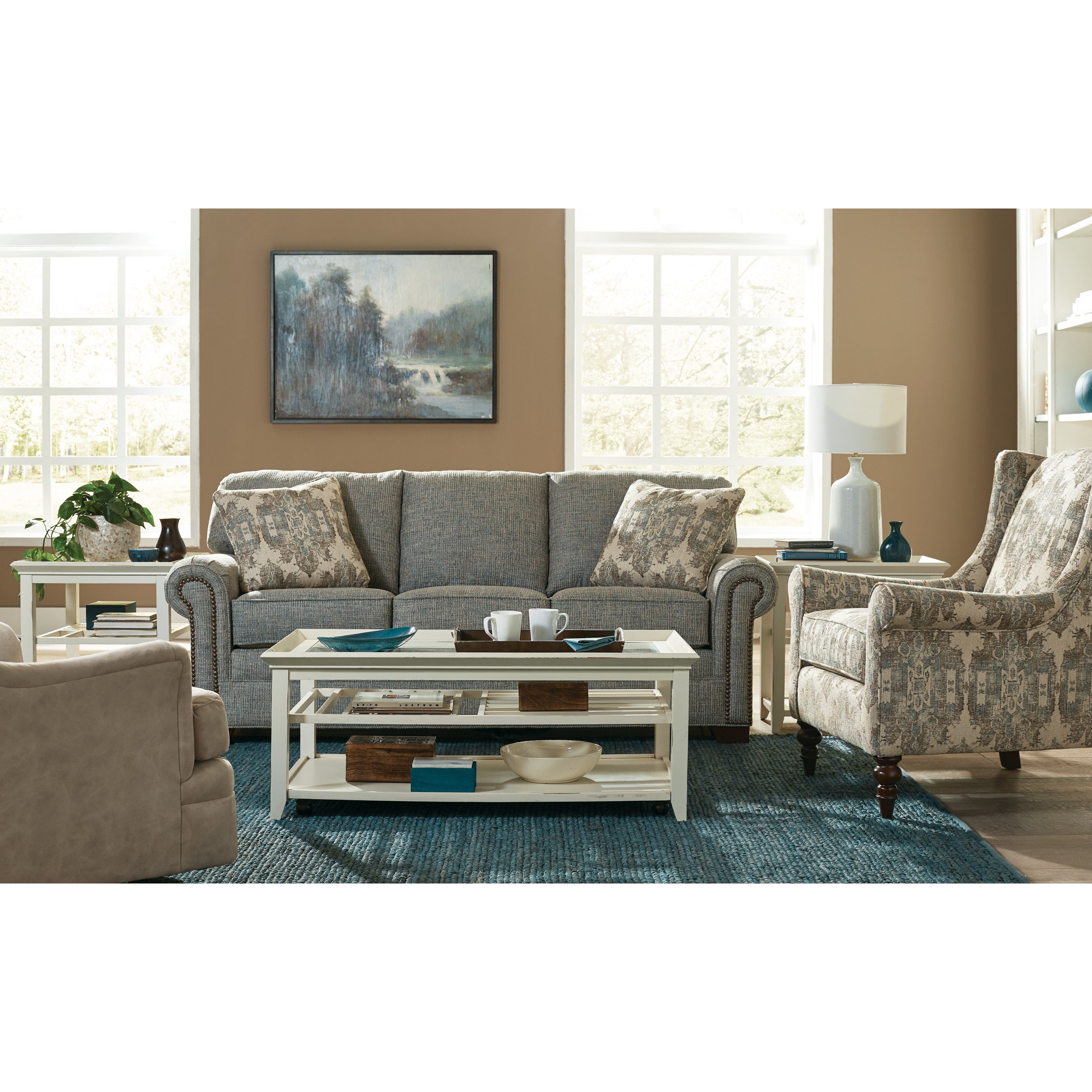 Nailhead shop sleeper sofa