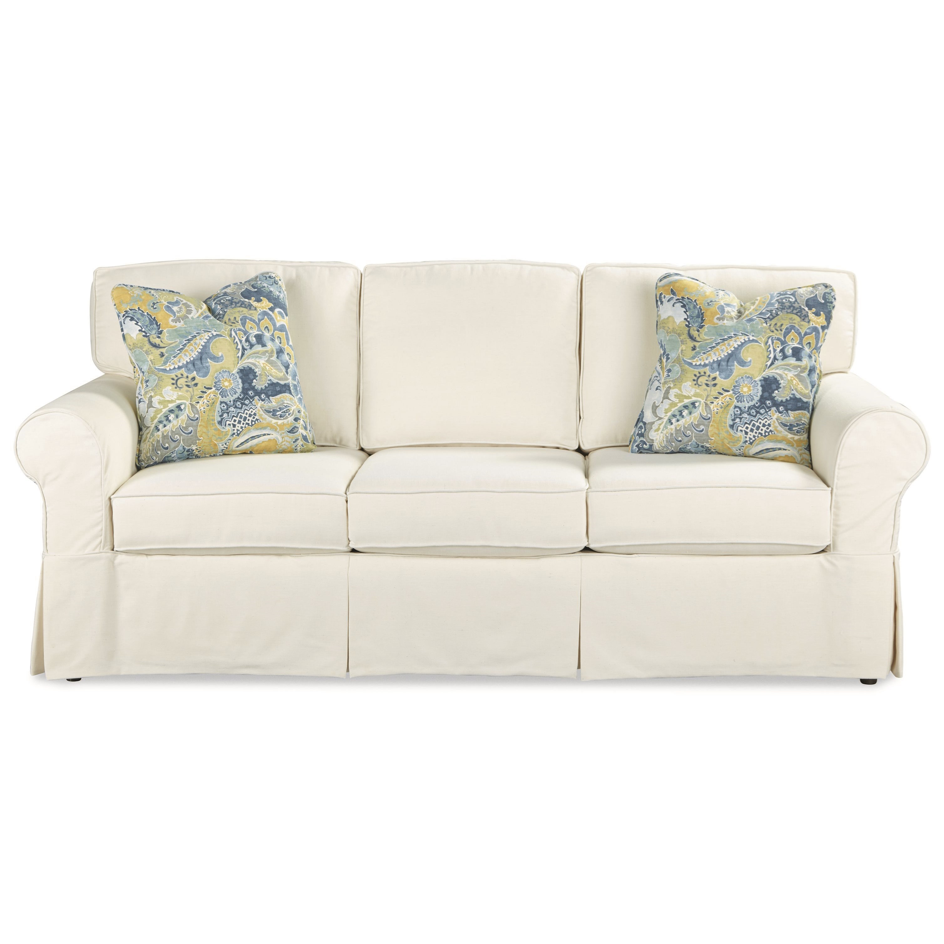Craftmaster 9229 922950 68 Casual Slipcover Sleeper Sofa with Queen Innerspring Mattress Belfort Furniture Sleeper Sofas