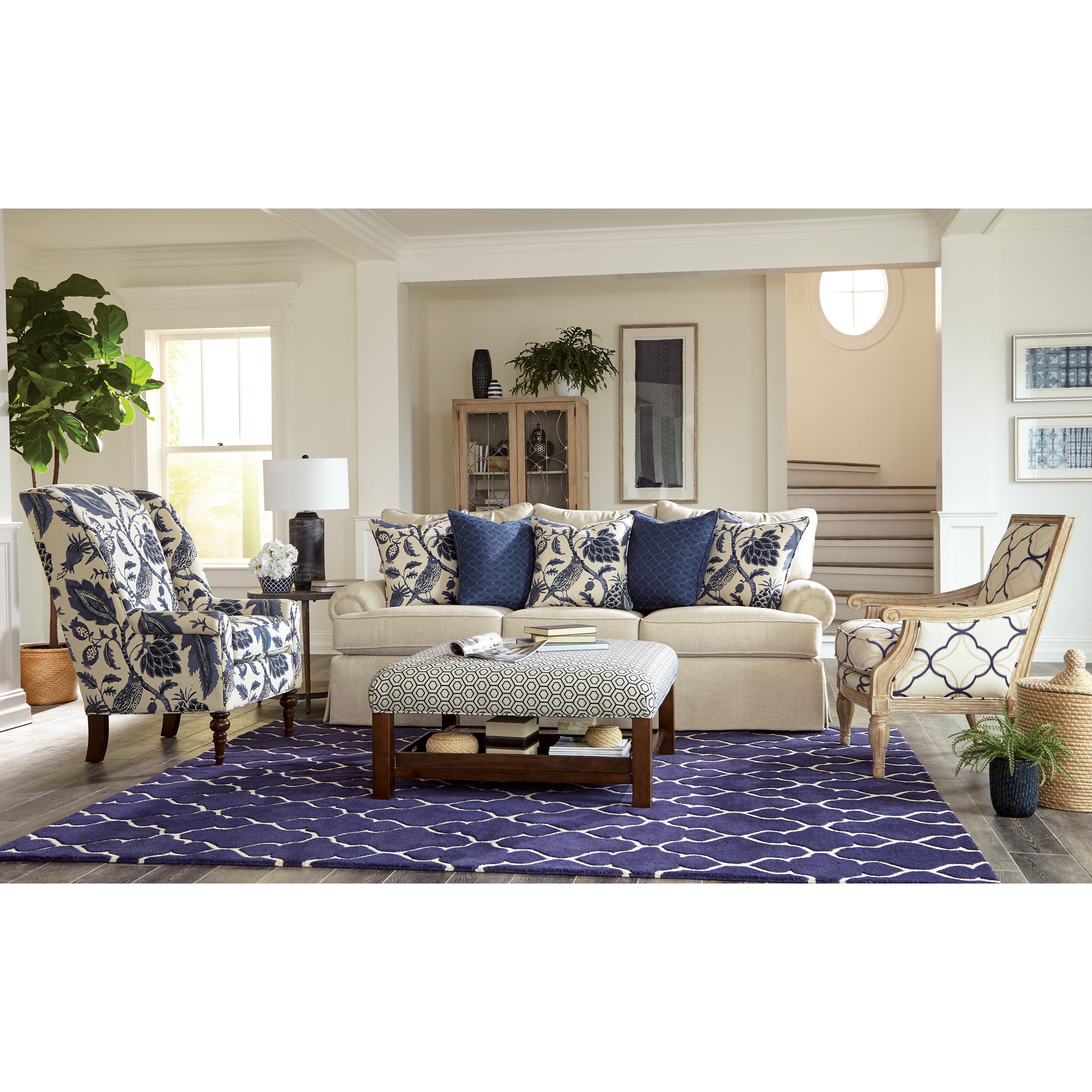 Skirted sofa and loveseat sale