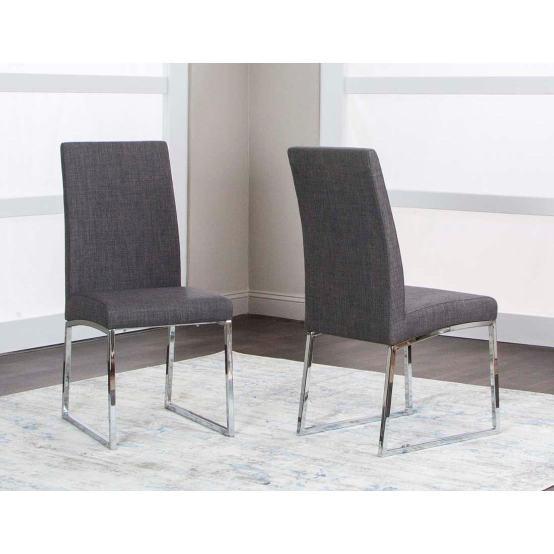 Gray tweed sales chair