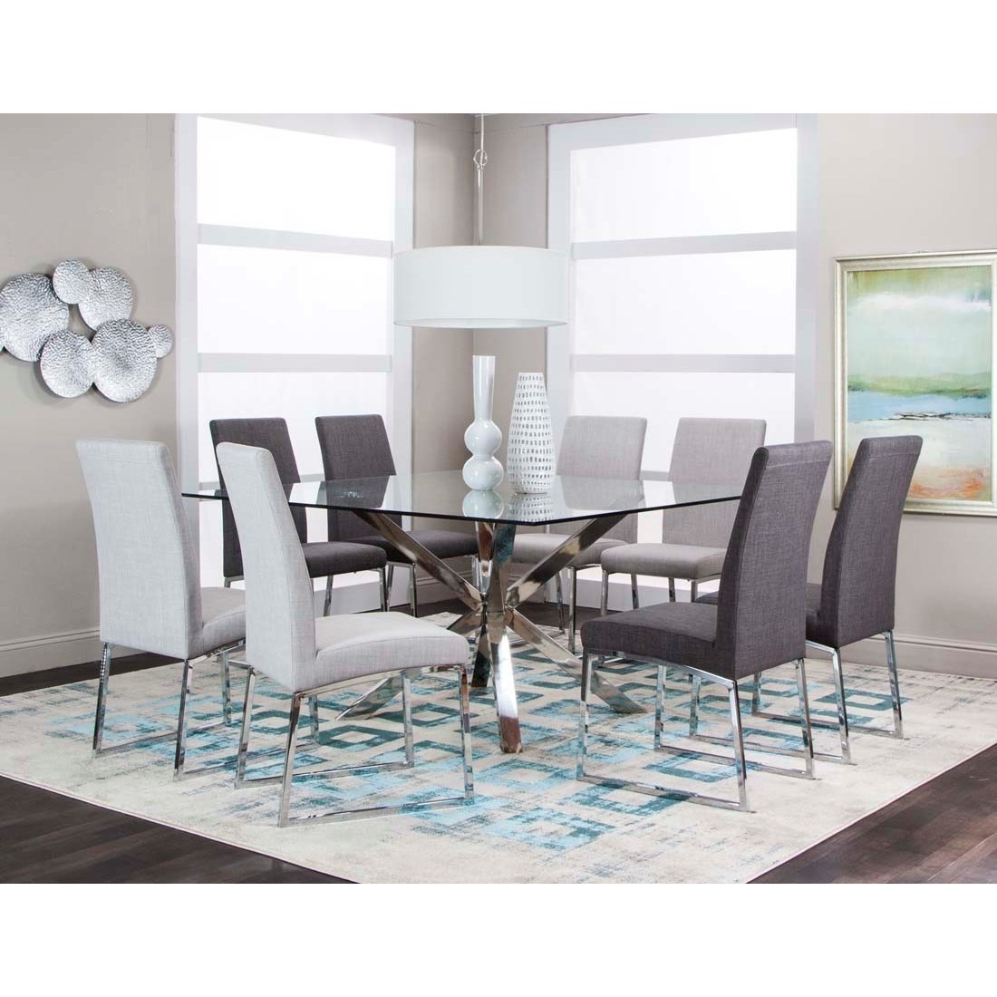 Square glass table and chairs new arrivals