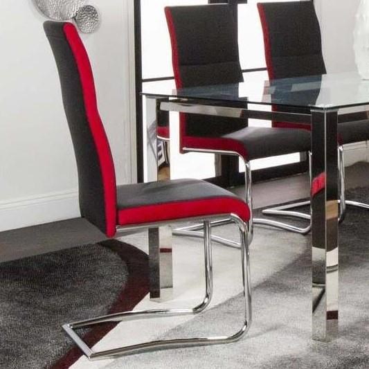 Red dining table discount set