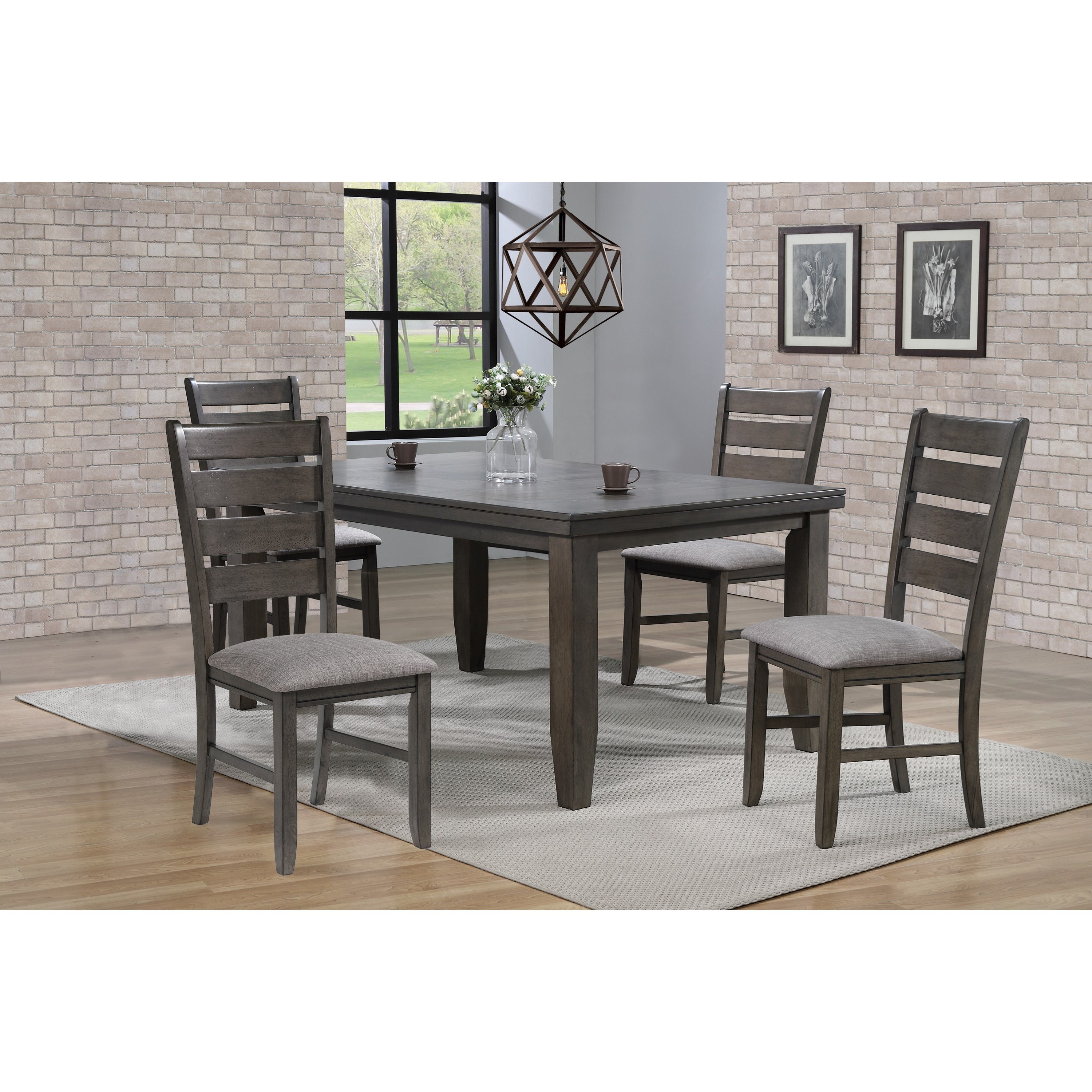 Stephentown 6 piece best sale solid wood dining set