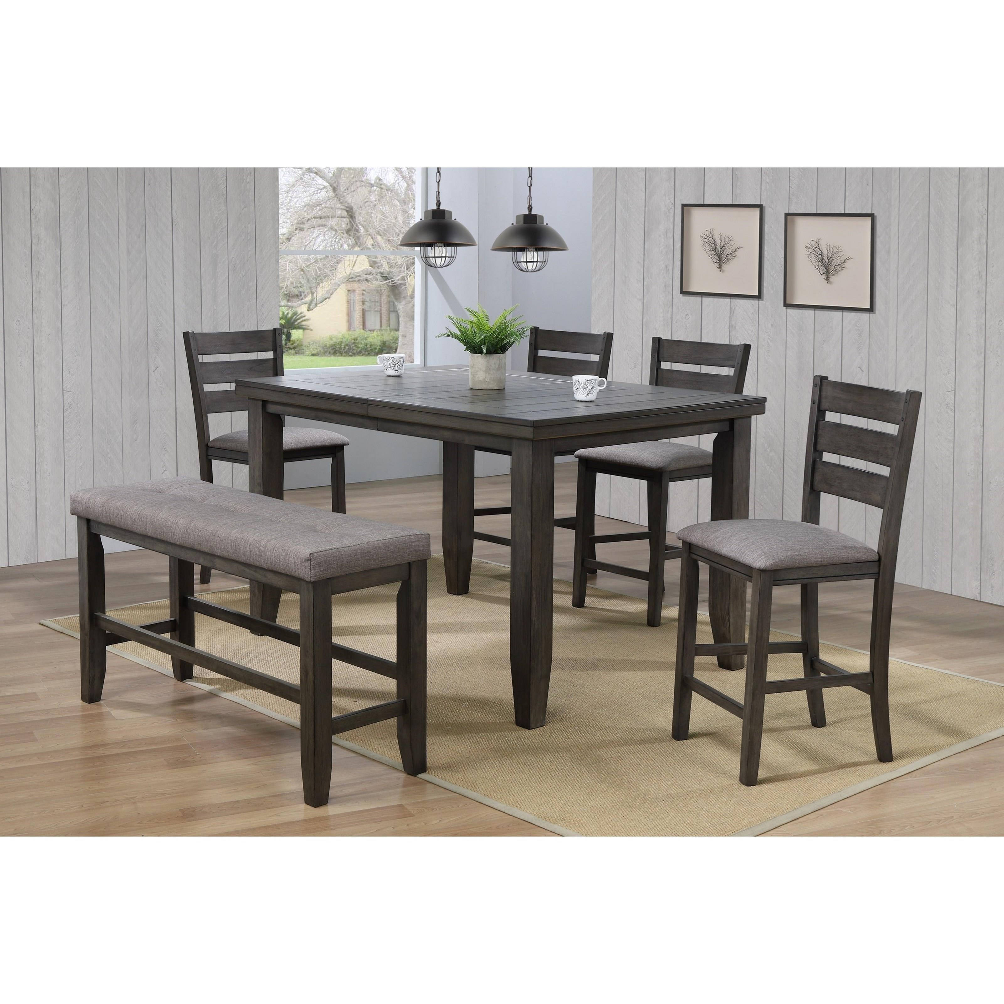 Bar height table and chairs with bench new arrivals