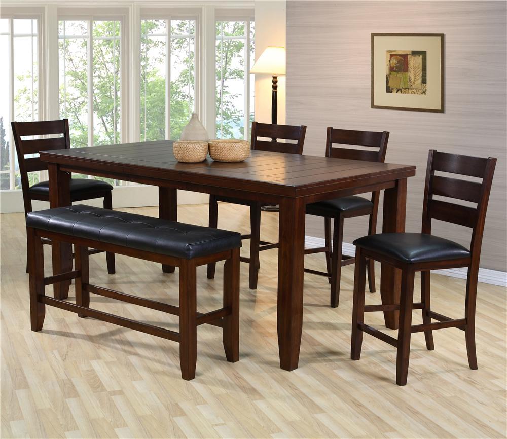 Crown Mark Bardstown 2752T 4278 Counter Height Table Wayside Furniture Mattress Table Dining formal