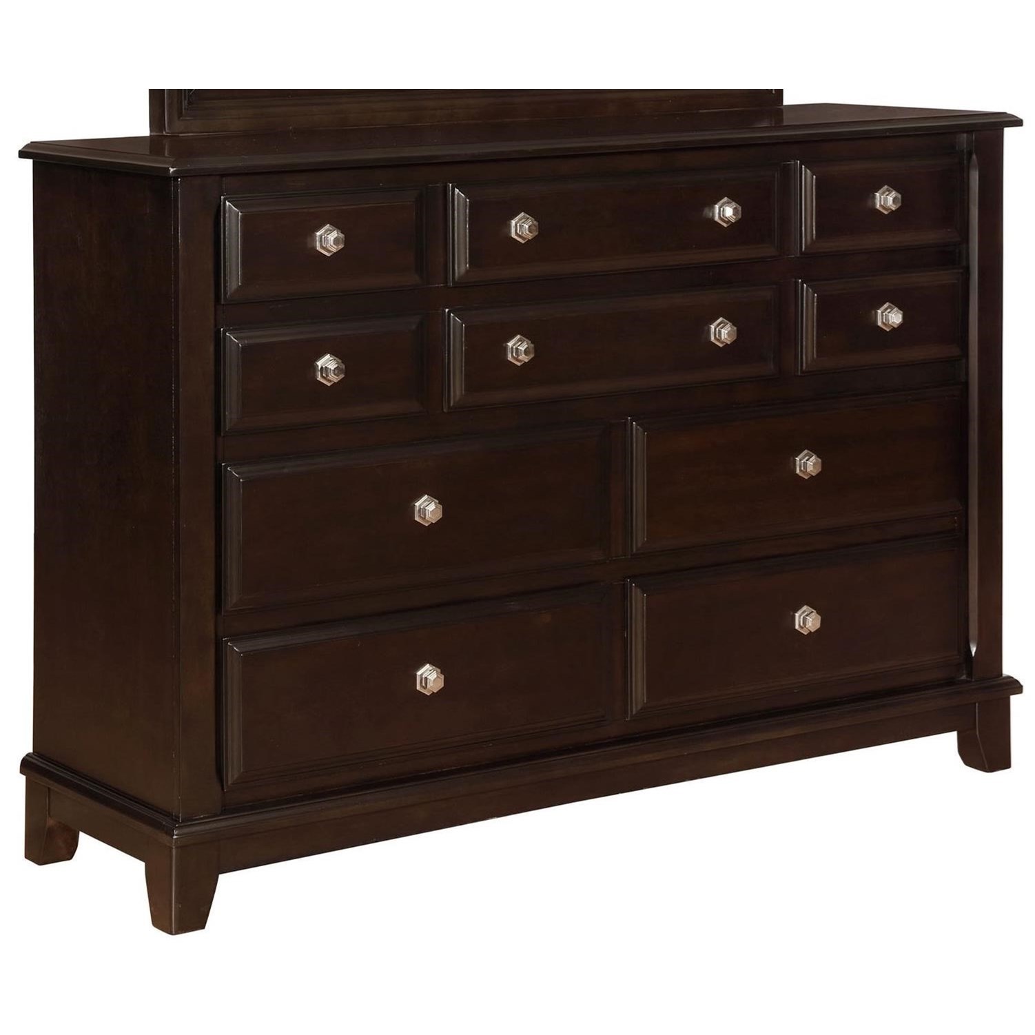 CM Kenton B1820 1 10 Drawer Dresser with Hexagonal Hardware Del