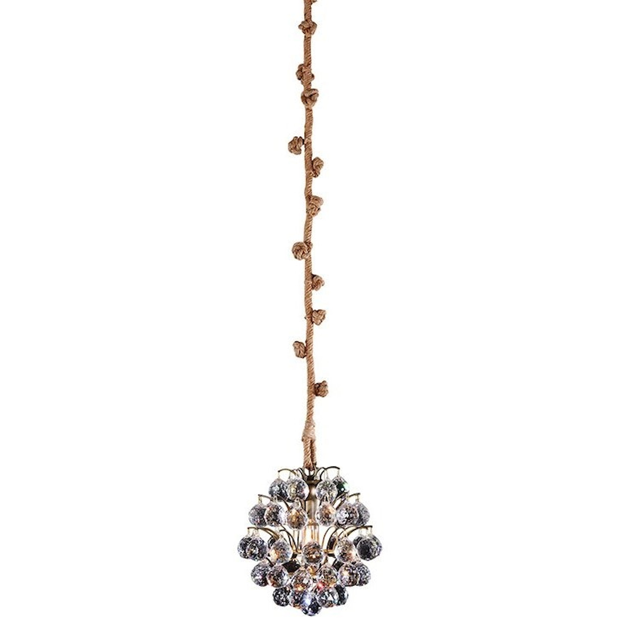 Dovetail Furniture Lighting DOV16002 Ferry Pendant with Glass Crystals