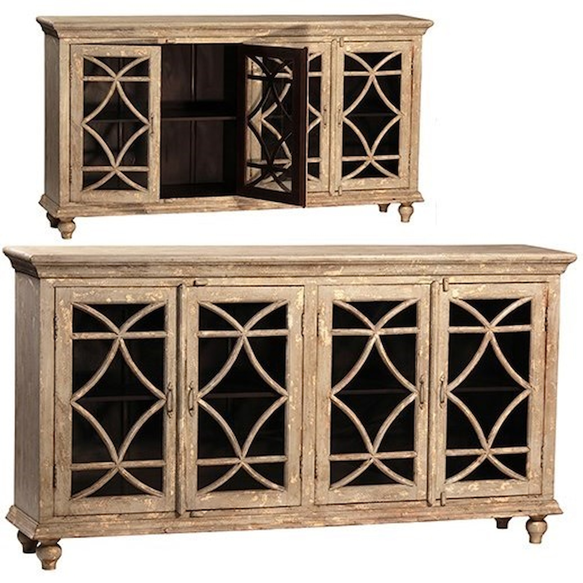 Dovetail Furniture Sideboards/Buffets AJ139 Bacca Sideboard with 4