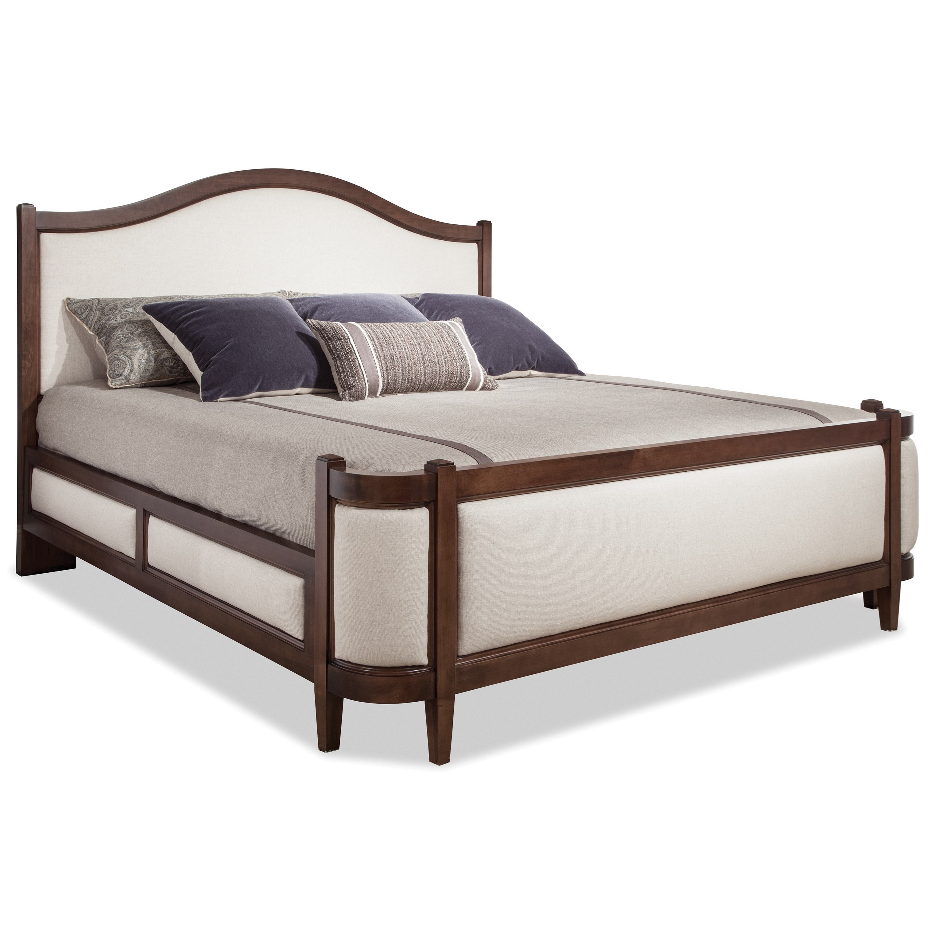 Durham Prominence 171 146 Transitional King Grand Upholstered Bed