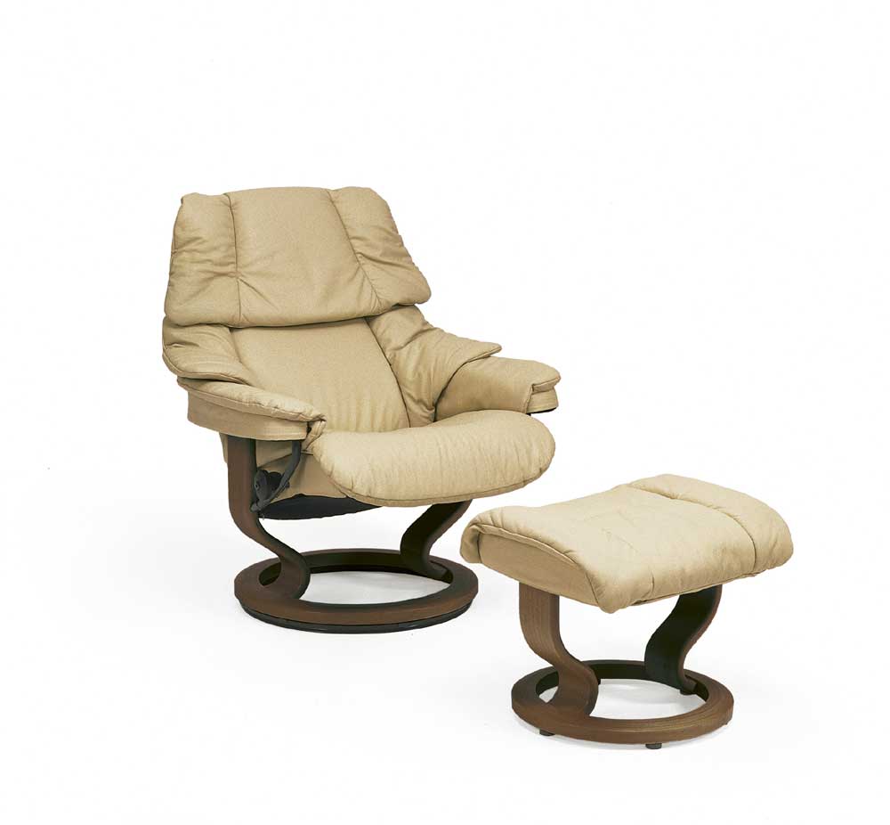 Large chair with 2025 ottoman