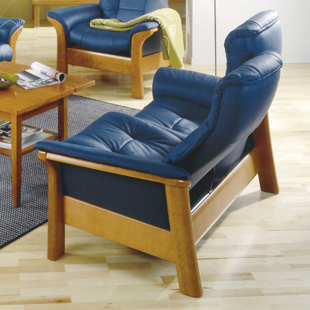 Low back reclining clearance loveseat