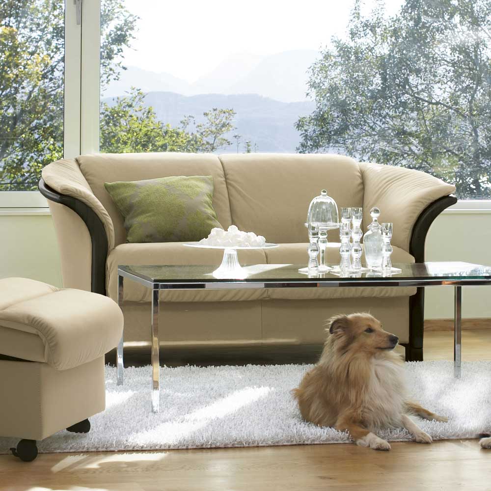 Low back on sale 2 seater sofa