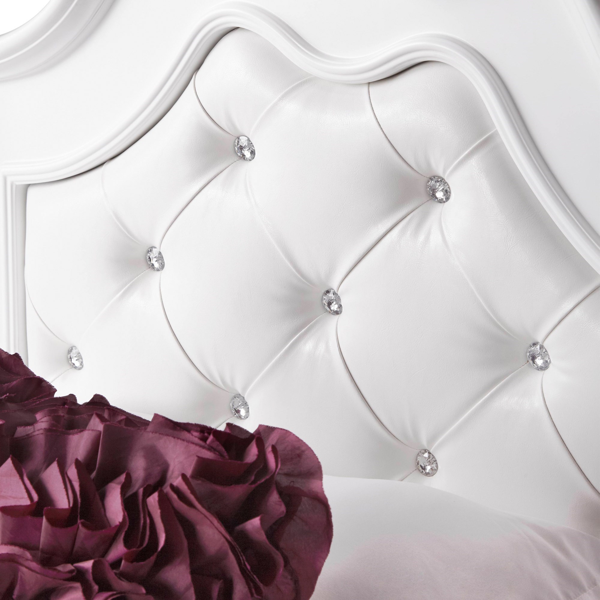 Twin platform bed deals with upholstered headboard