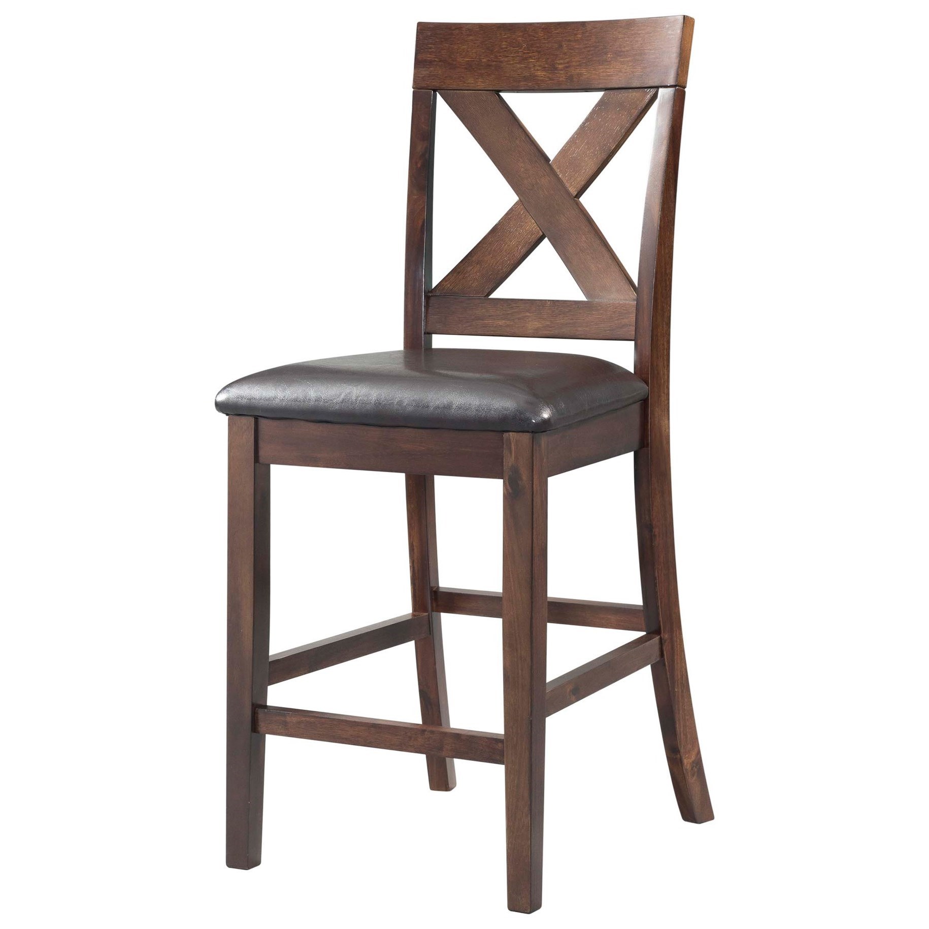 Elements International Alex DAX1007CS Transitional Counter Height 7 Piece Dining Set Bullard Furniture Dining Set