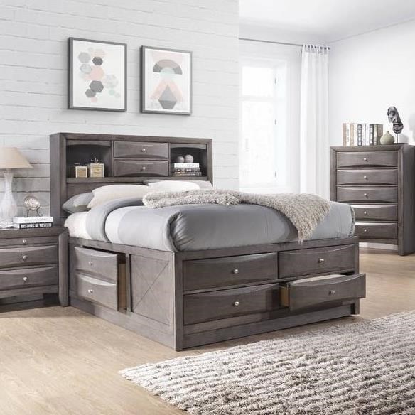 Emily queen cheap storage bed