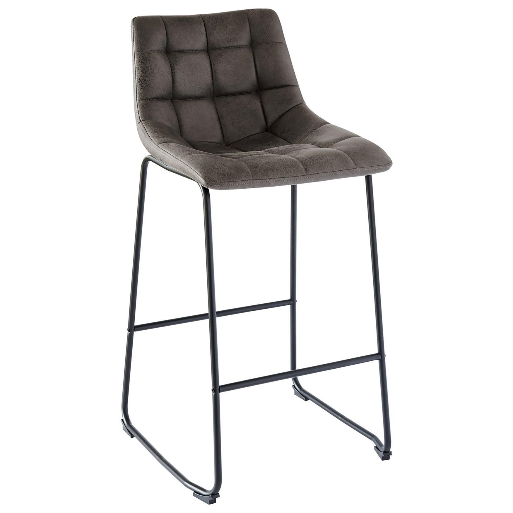 Industrial leather hotsell bar stools