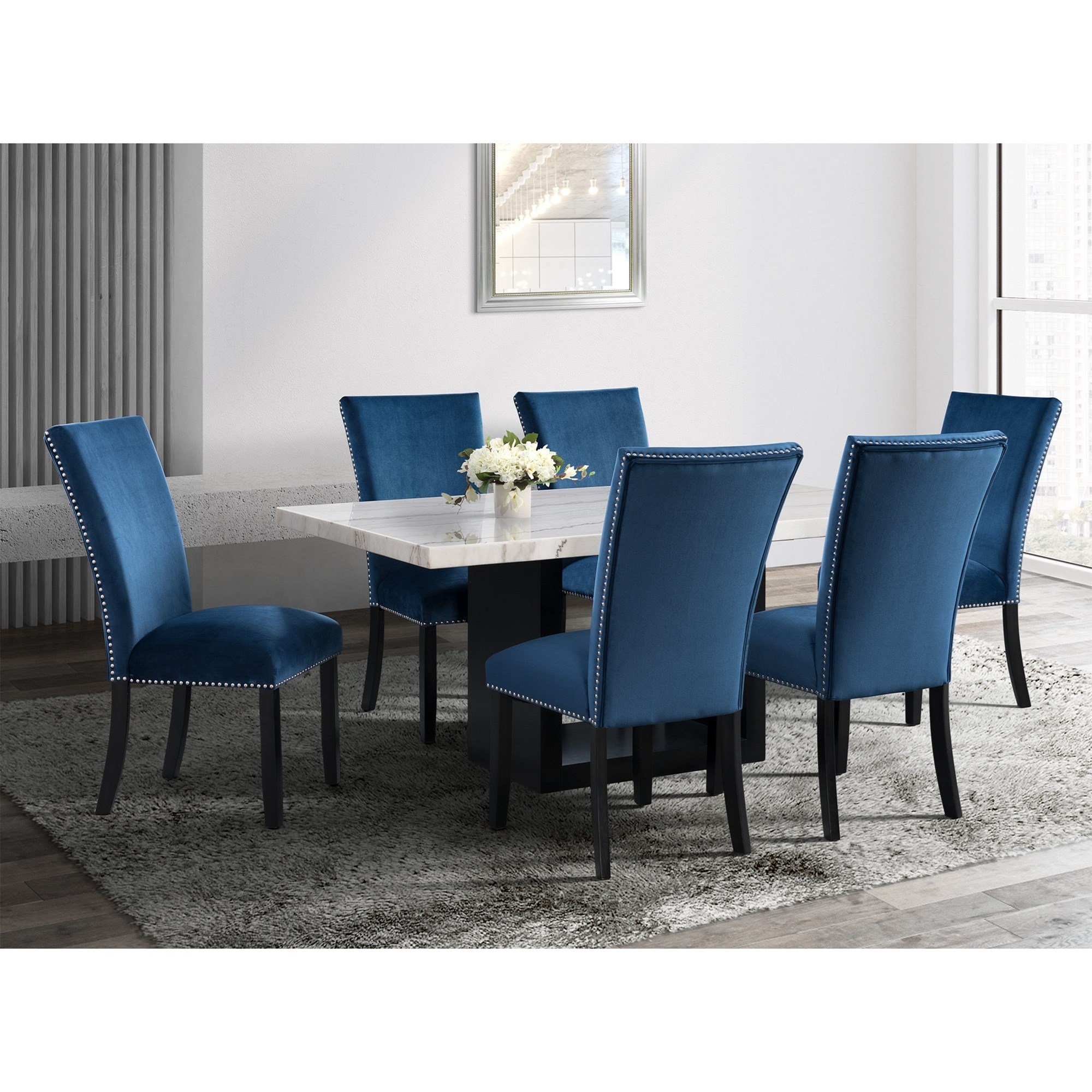 Contemporary 7 best sale piece dining set