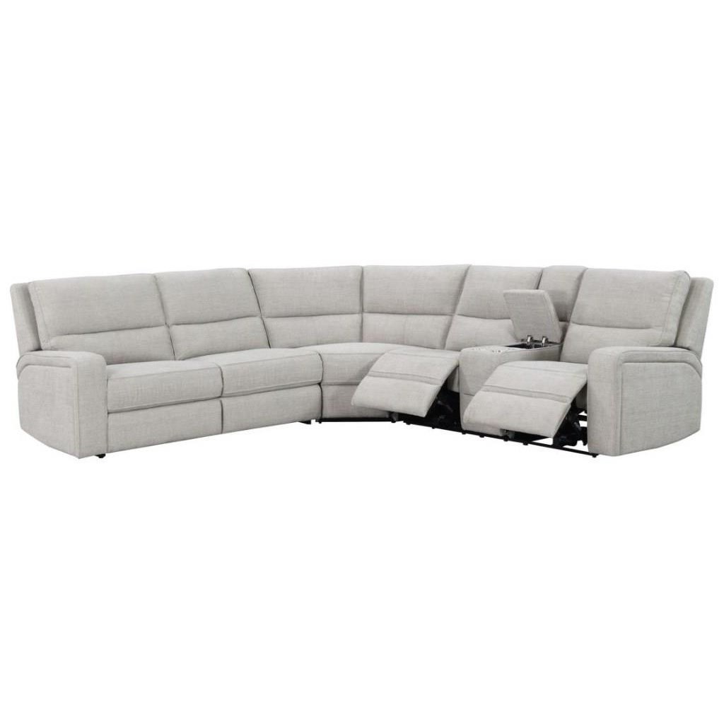 Reclining sectional outlet with sleeper