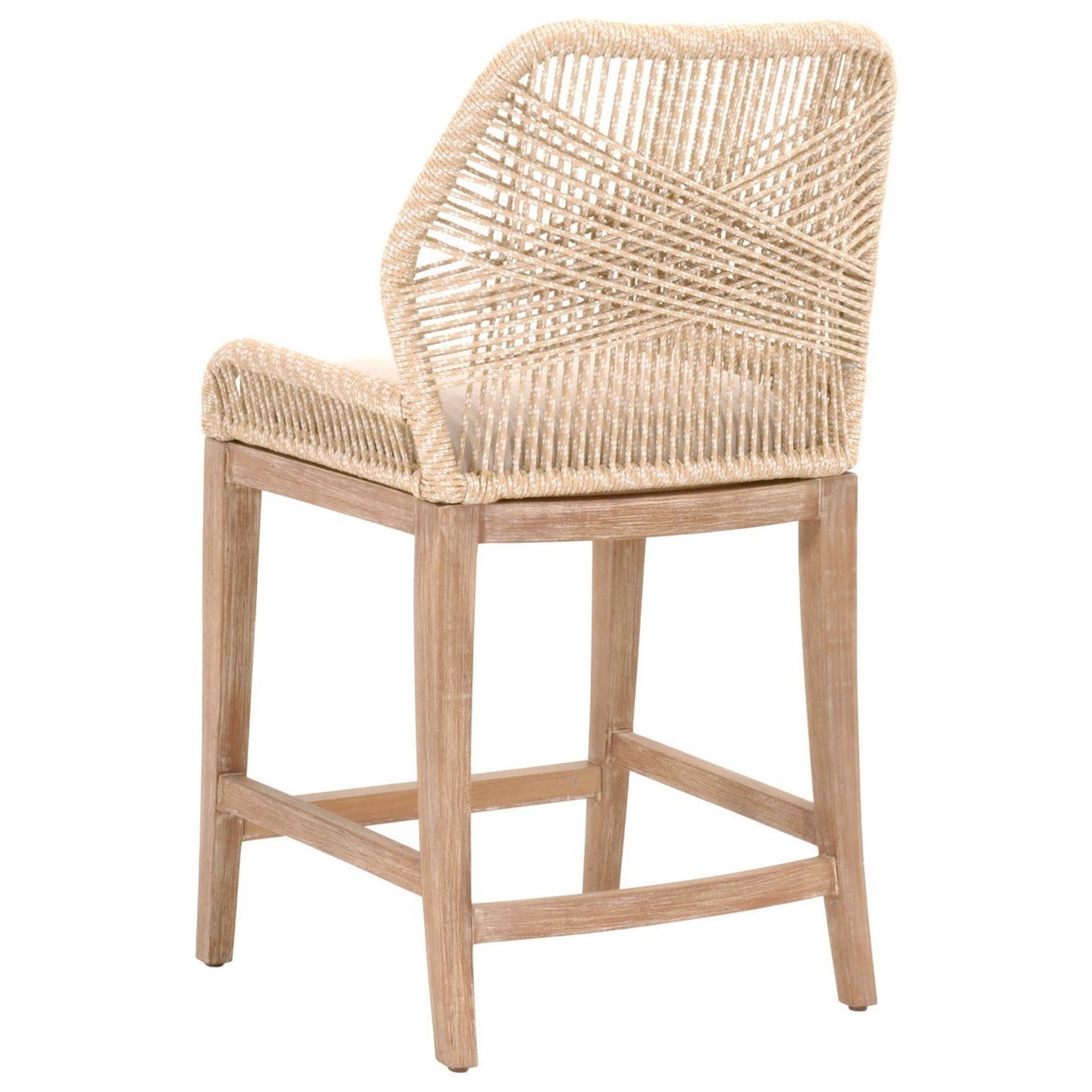 Essentials for Living Woven 6808CS.SND/LGRY Loom Rope Weave Counter