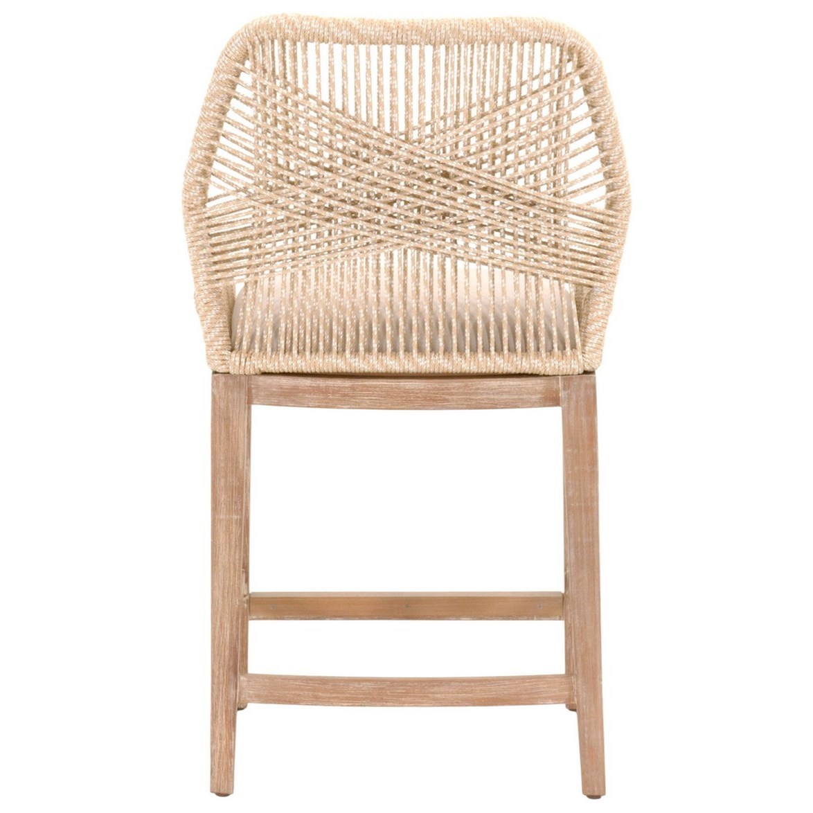 Rope crossweave shop counter stools