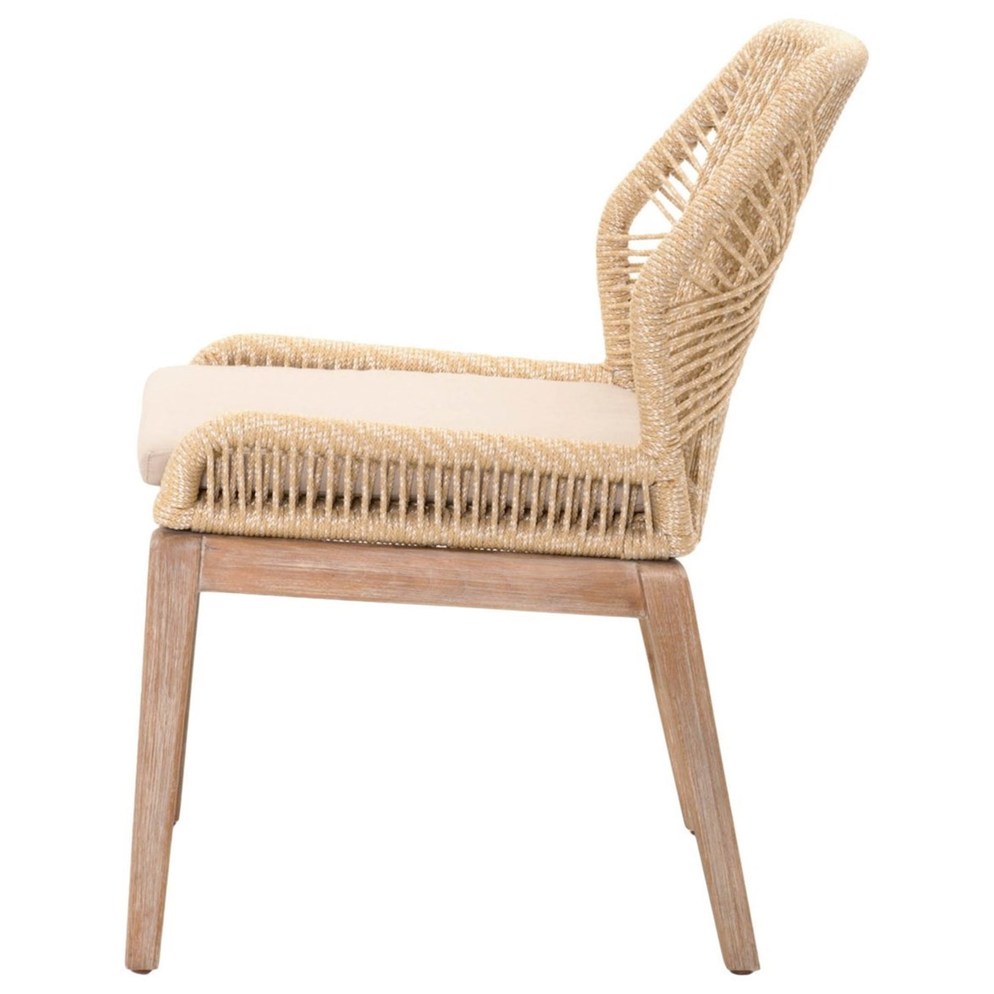 Essentials for Living Woven 6808KD.SND/LGRY Loom Woven Rope Dining