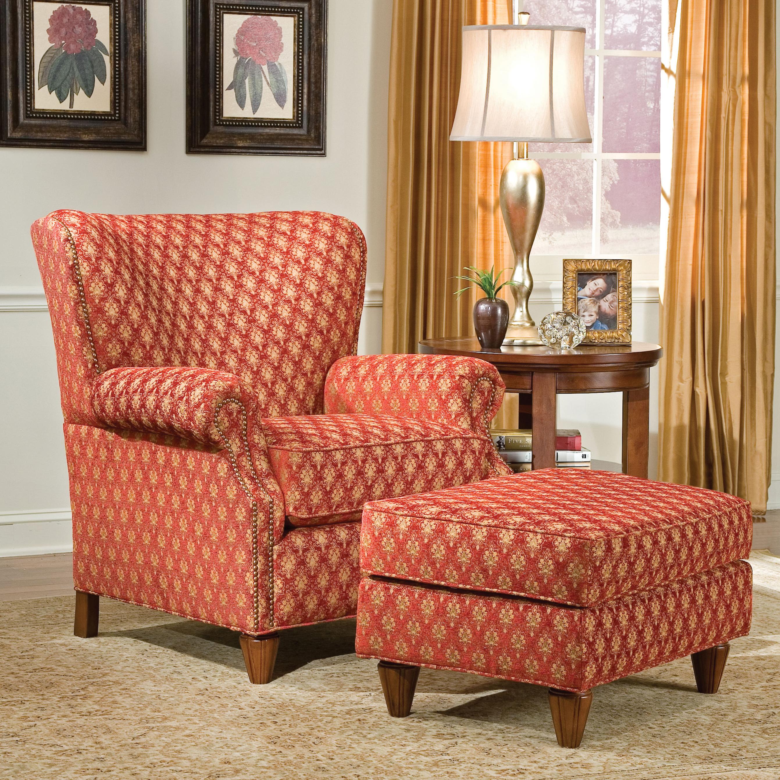 Upholstered best sale wingback chair