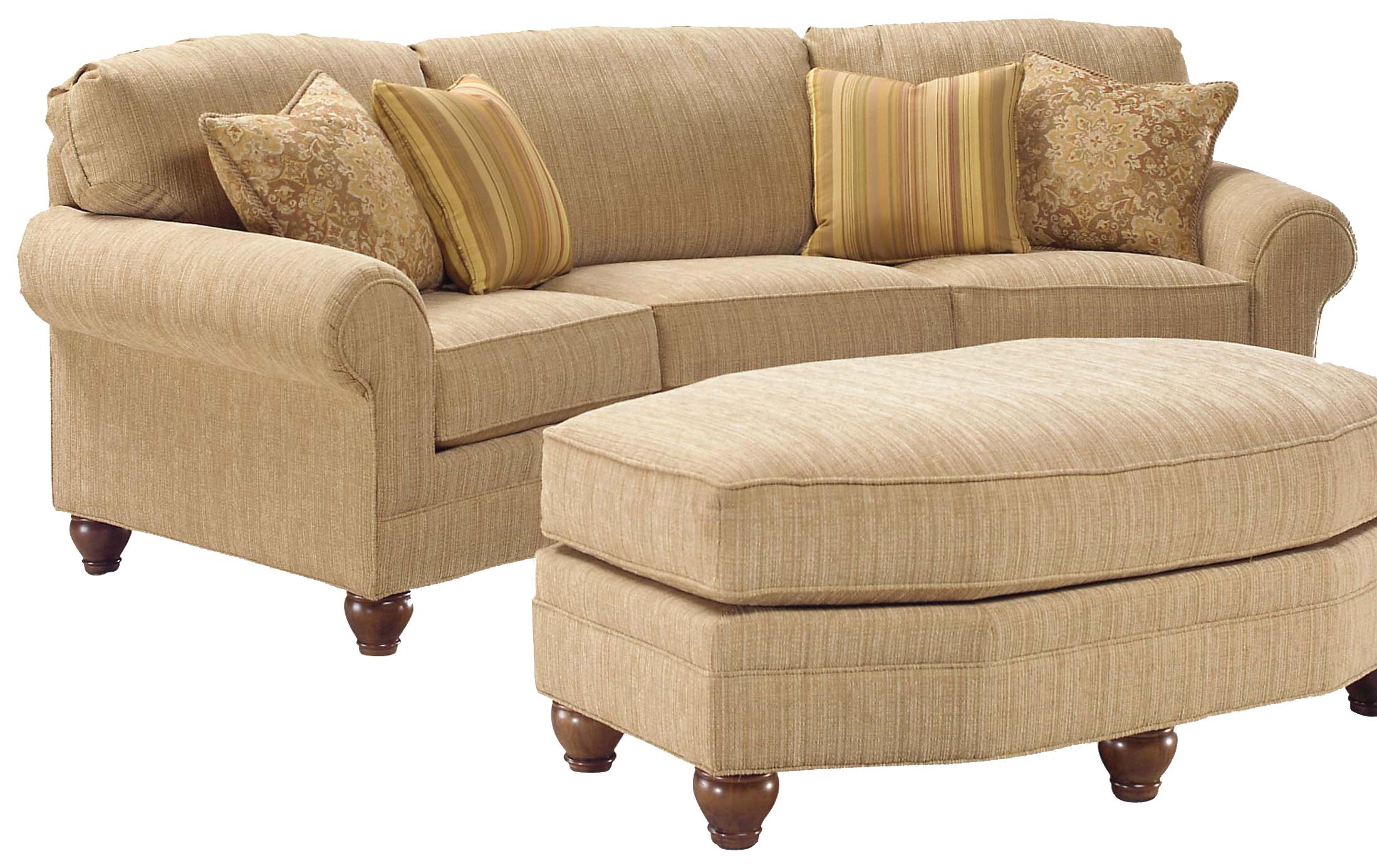 Fairfield 3768 3768 57 Curved Arch Sofa Belfort Furniture Uph