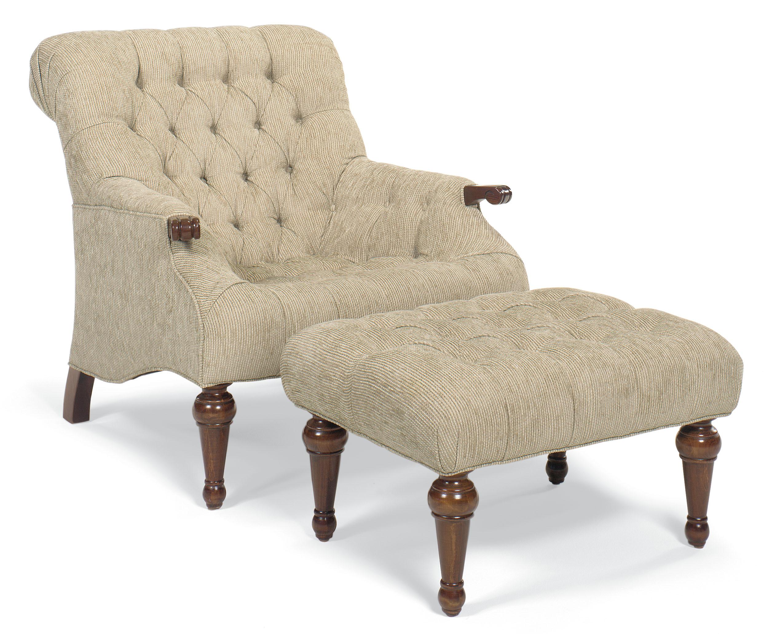 Tufted ottoman chair discount