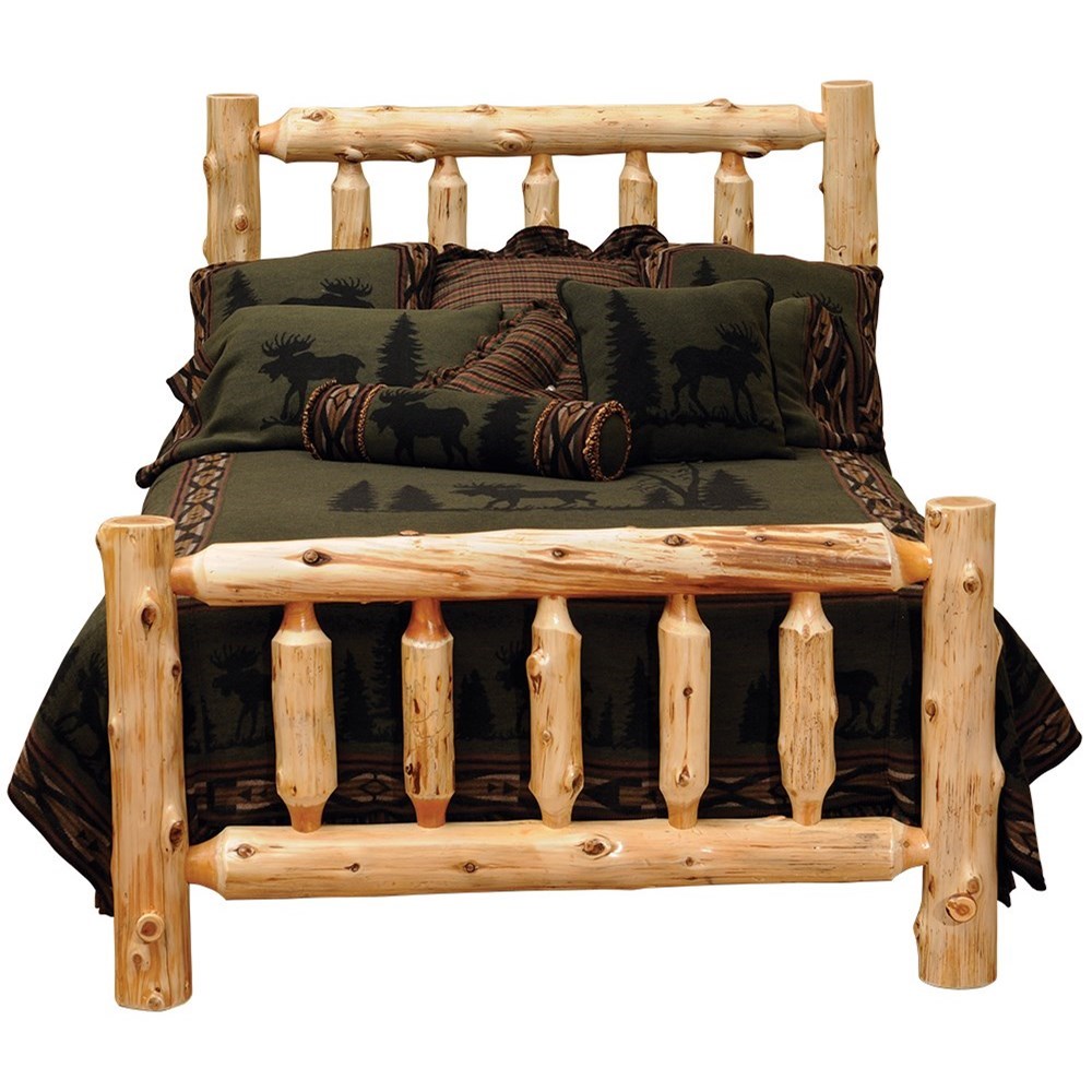 Log bed queen online