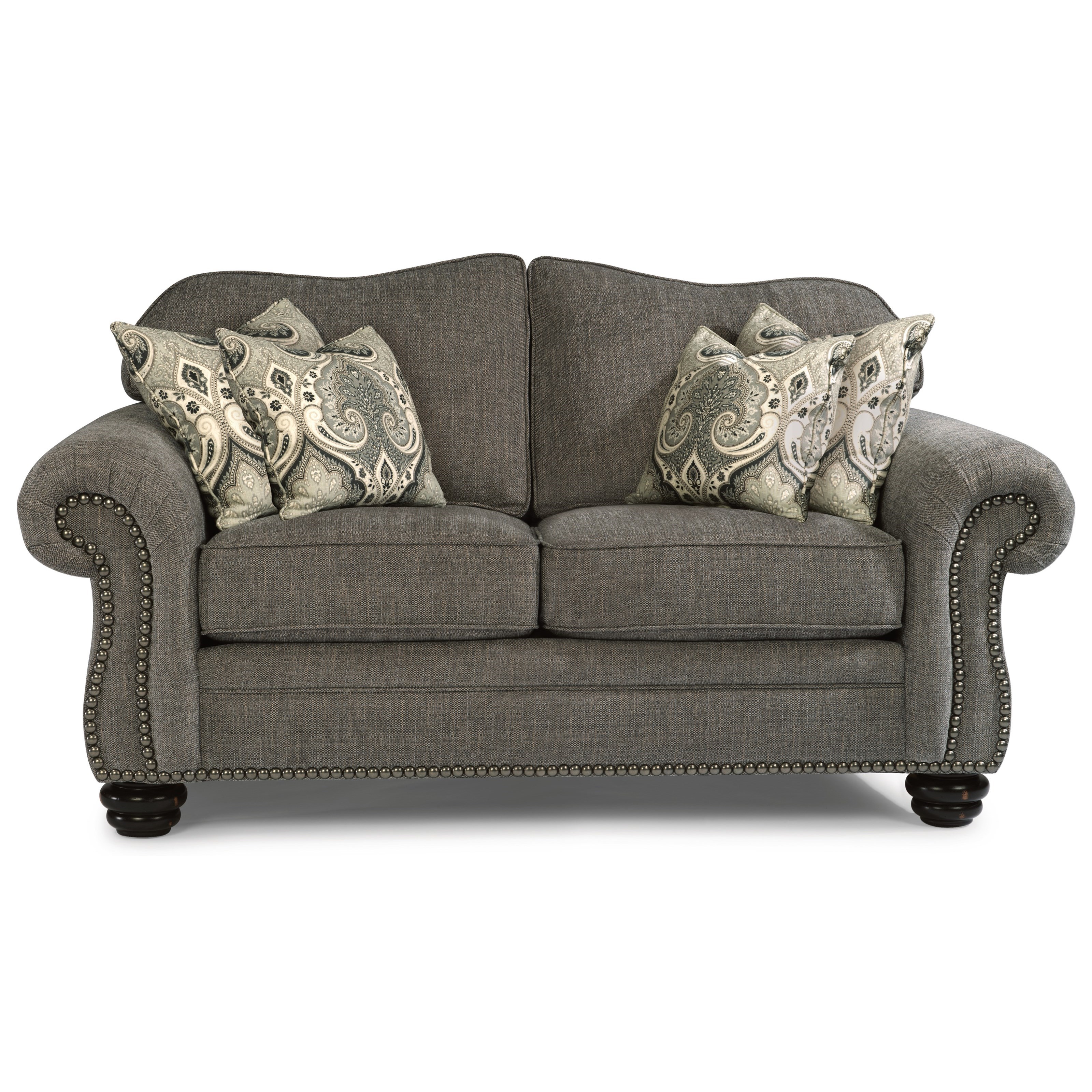 Nailhead trim shop sofa and loveseat