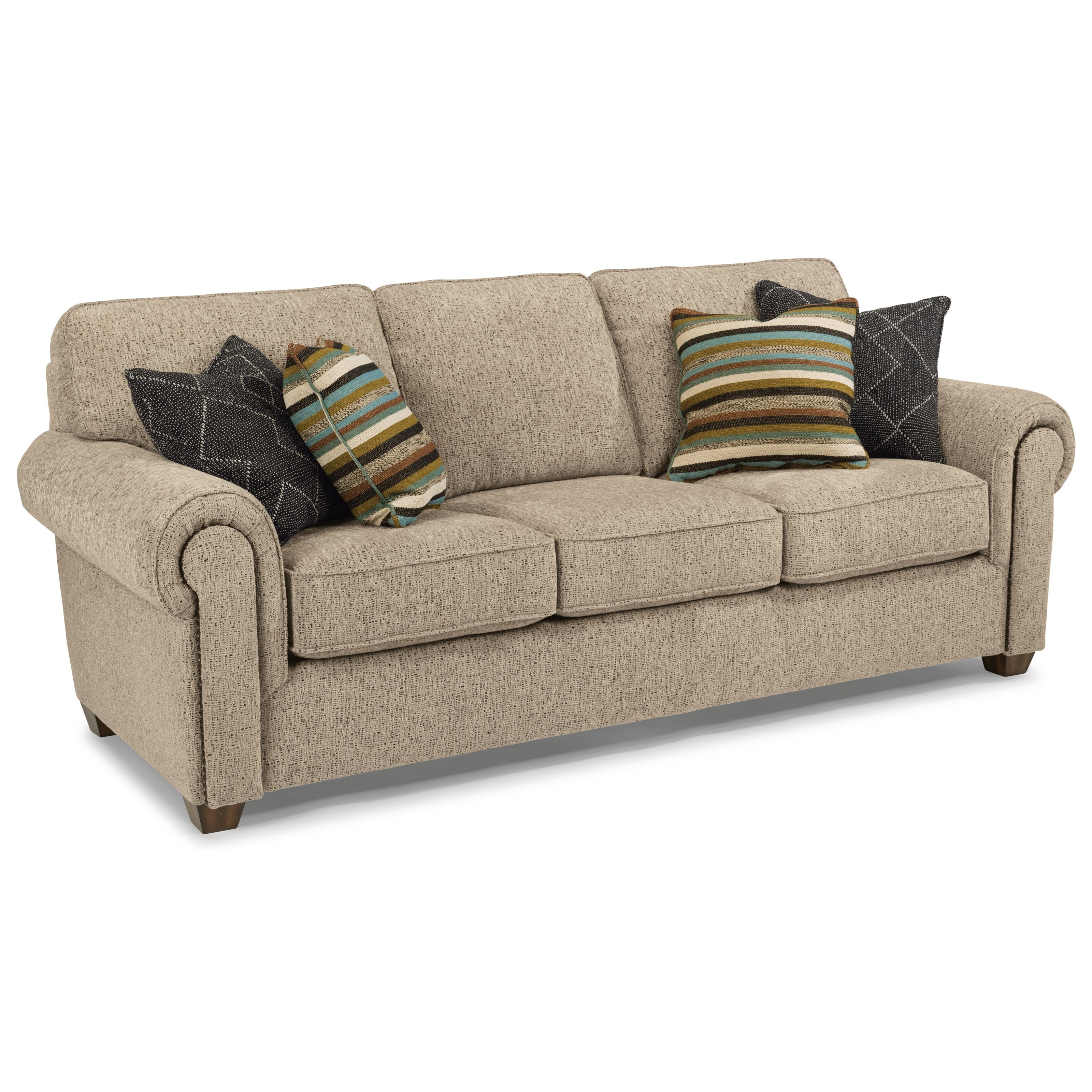 Flexsteel Carson 7936 31 422 80 Customizable Sofa with Rolled Arms