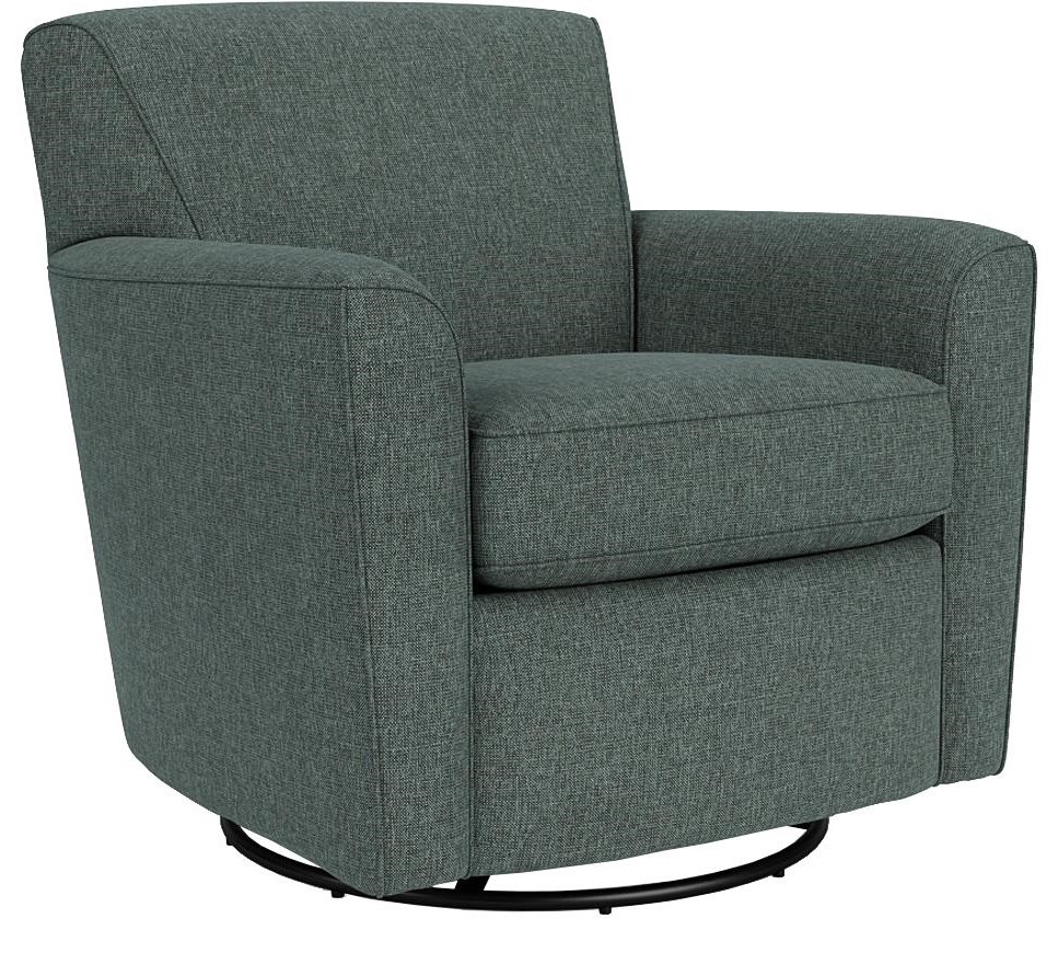 Flexsteel Kingman 115276809 Transitional Swivel Glider Chair with Tight Back Williams Kay Upholstered Chairs