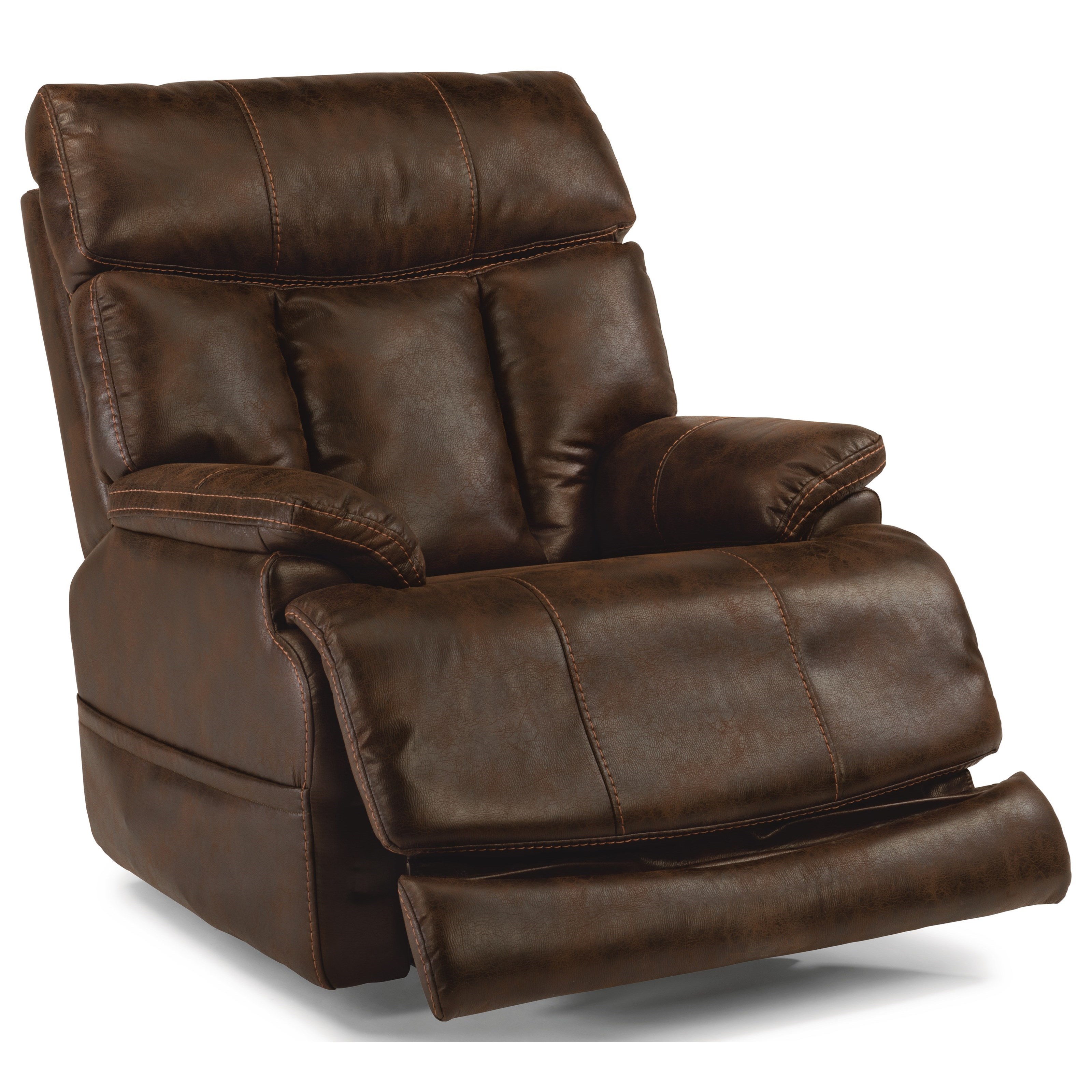 Leather sales flexsteel recliner