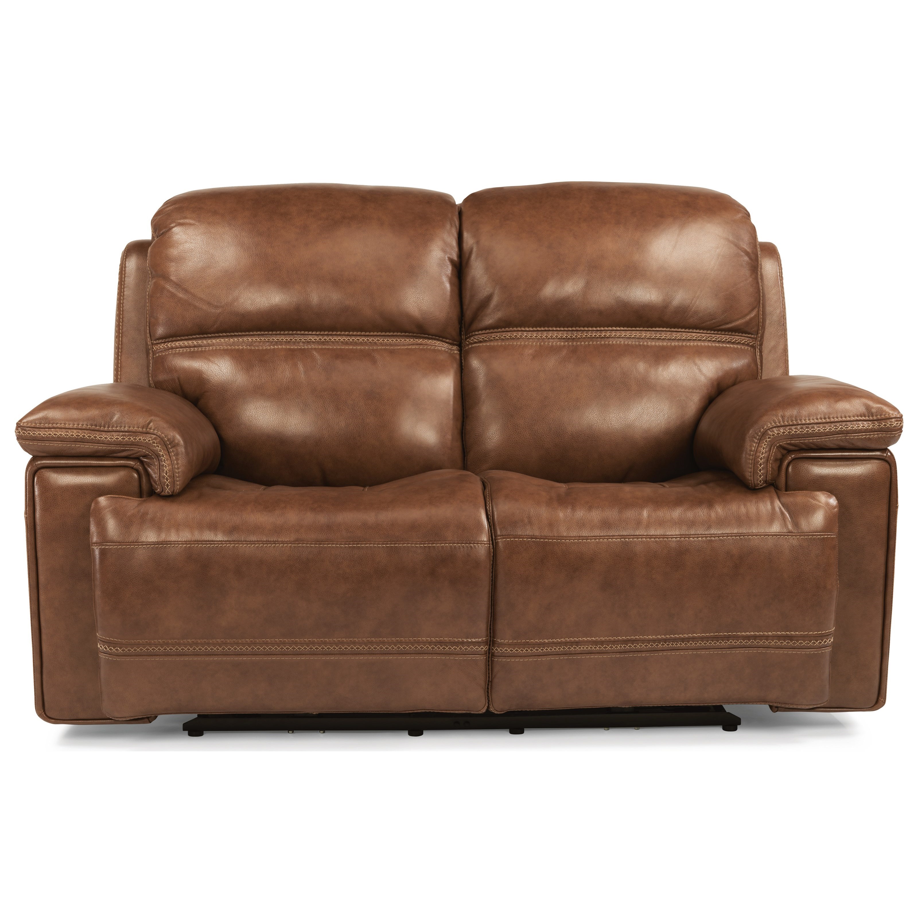 Flexsteel Latitudes Fenwick 9547504 Power Reclining Loveseat with Power Tilt Headrest and USB Port Pilgrim Furniture City Reclining Loveseats