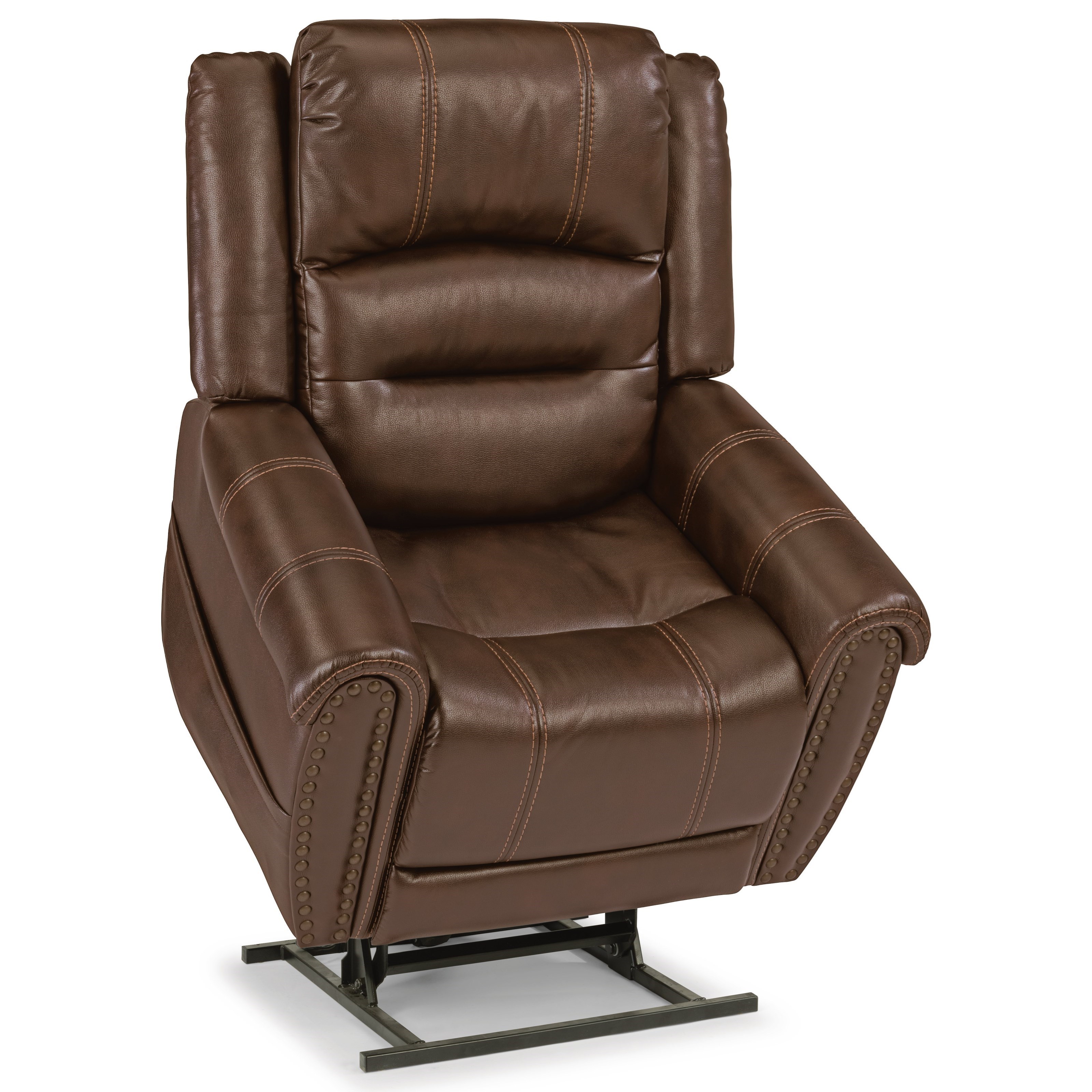 Power lift recliner with power headrest and lumbar deals support