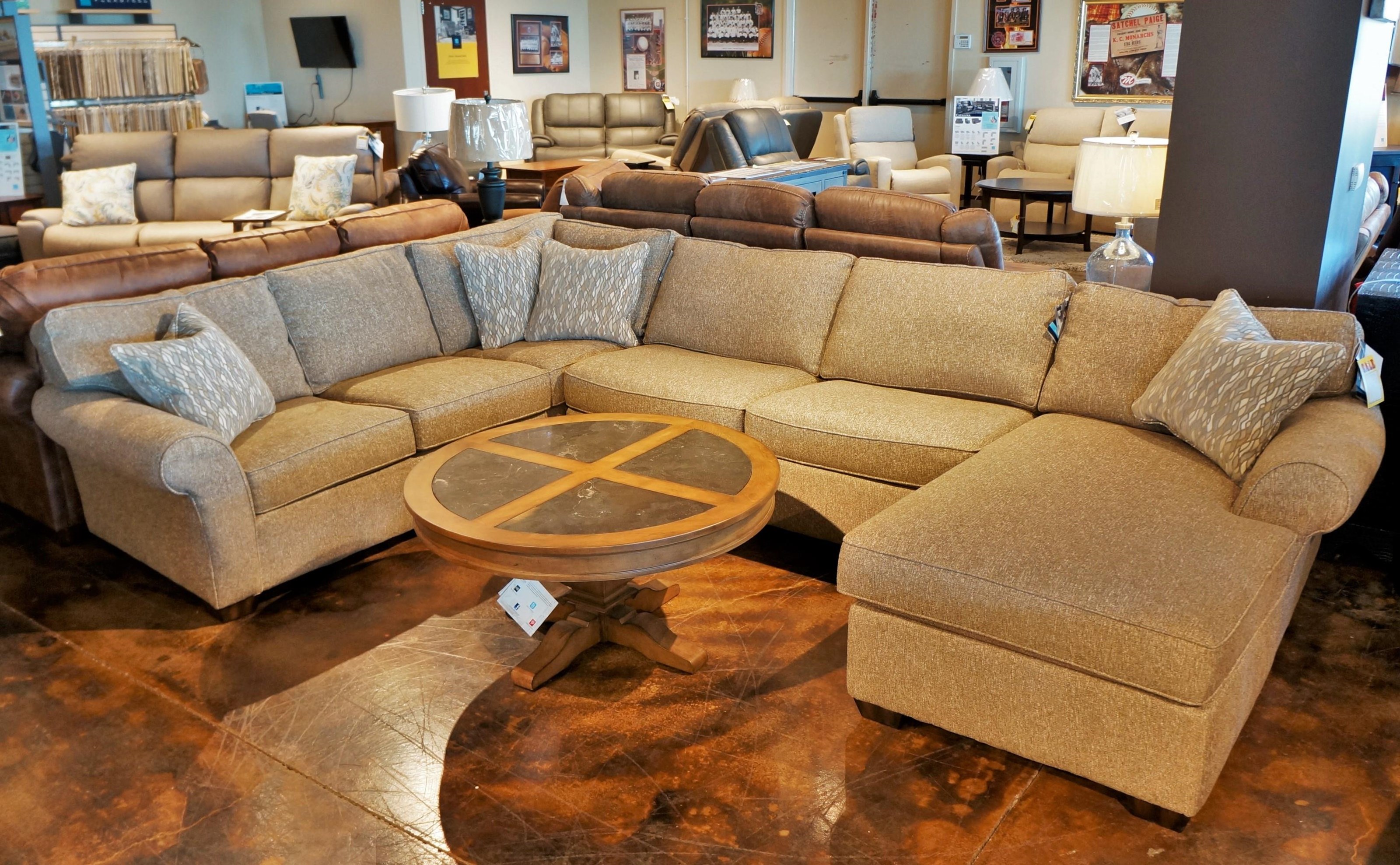 Flexsteel Vail Three Piece Sectional with Chaise