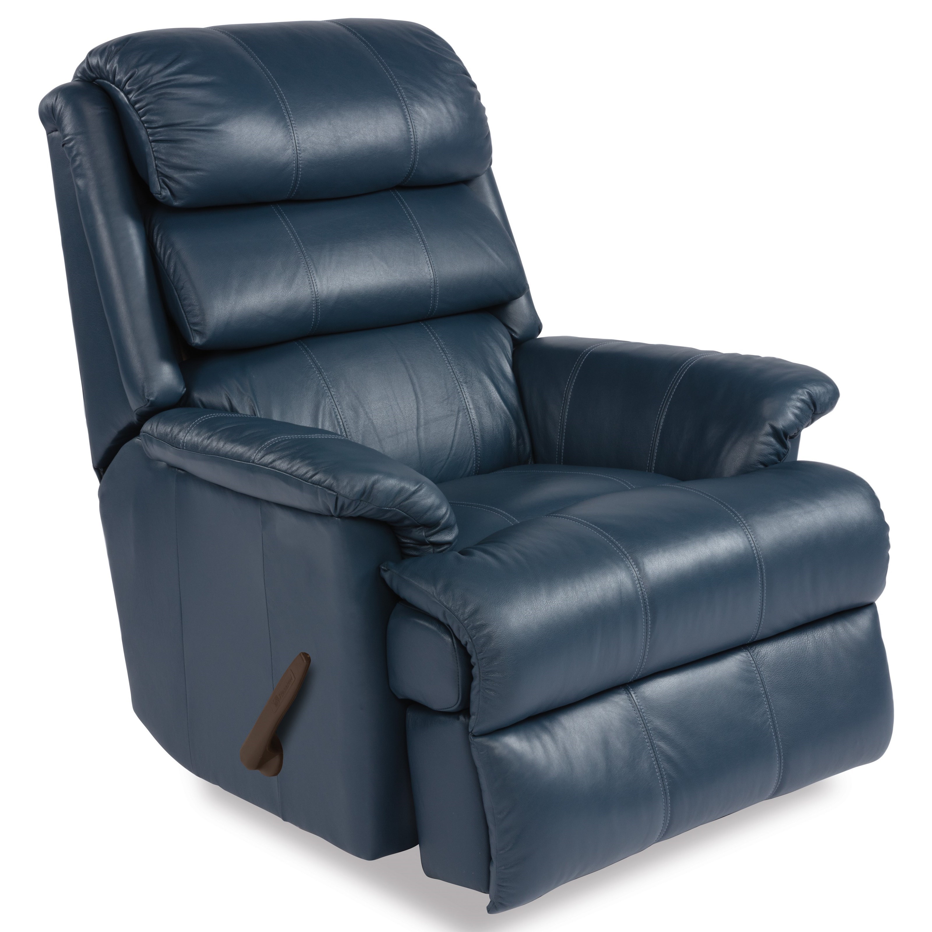 Navy blue hotsell recliner leather