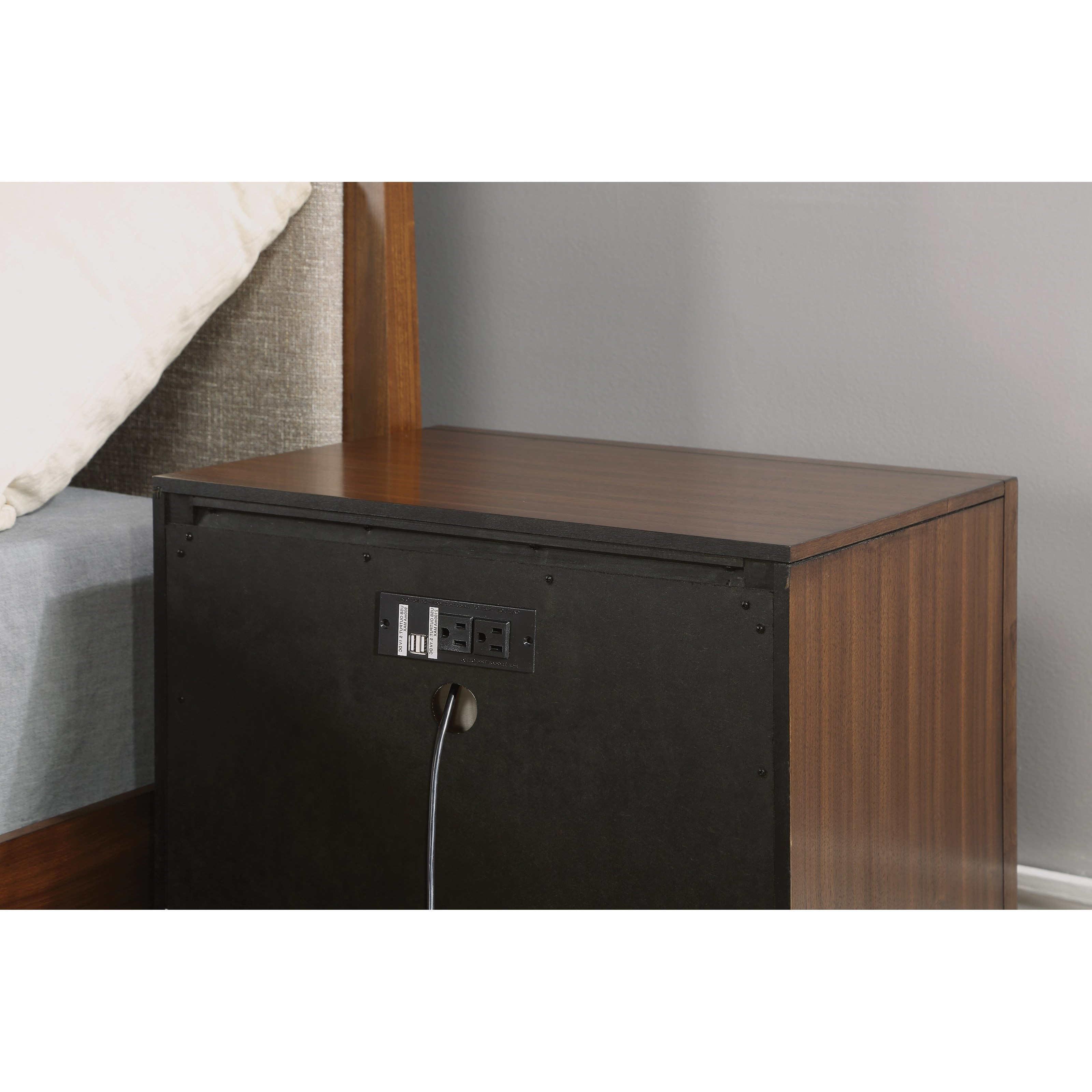 Modern nightstands outlet with usb ports