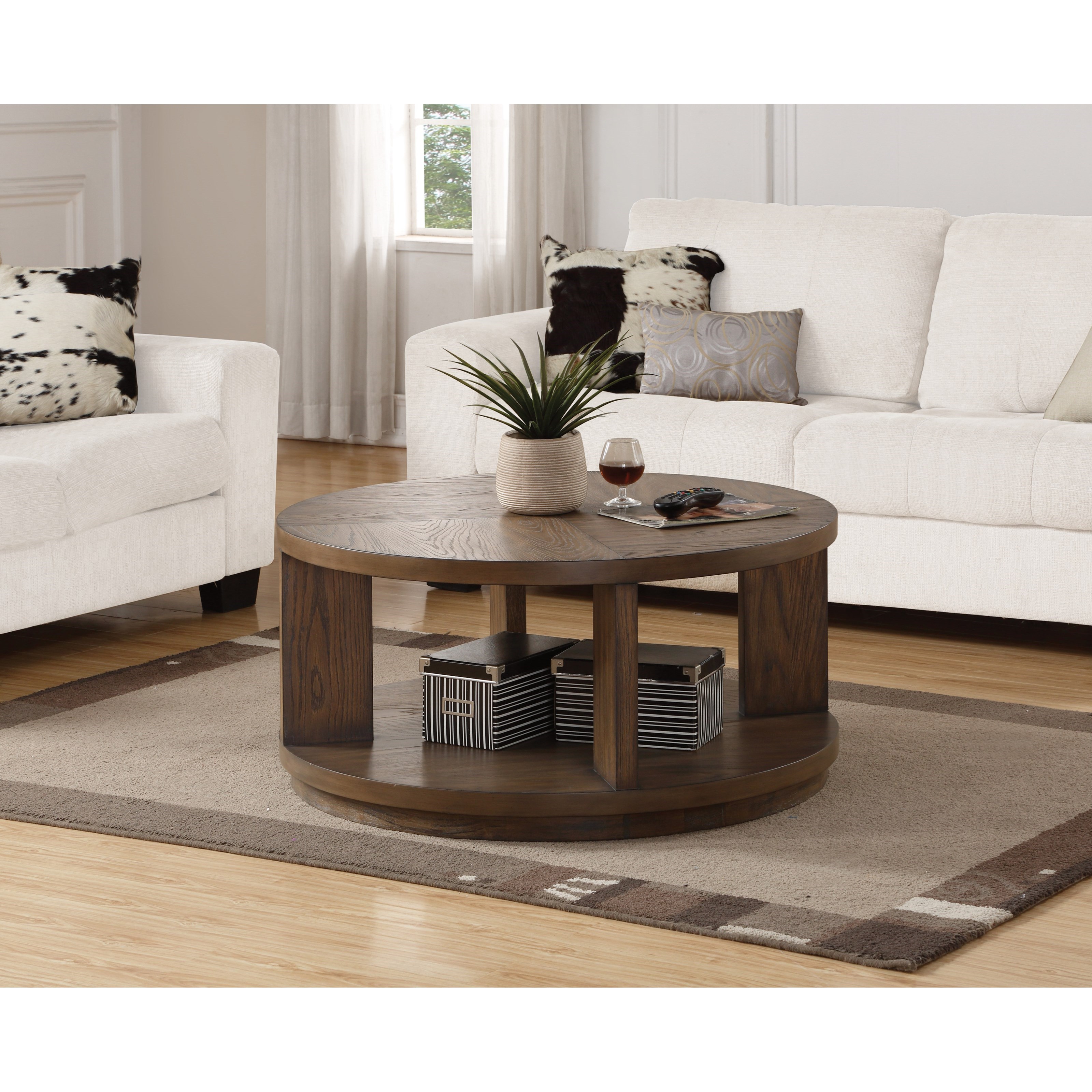 Maximus oak hot sale round table
