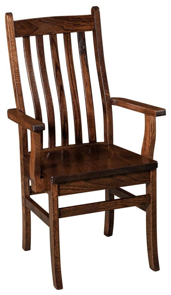 Wooden side sale chairs with arms